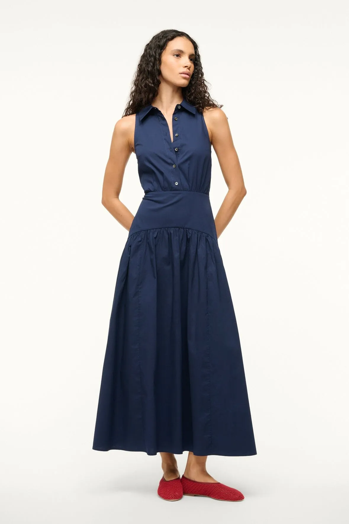 ROMY DRESS | NAVY timeless shine