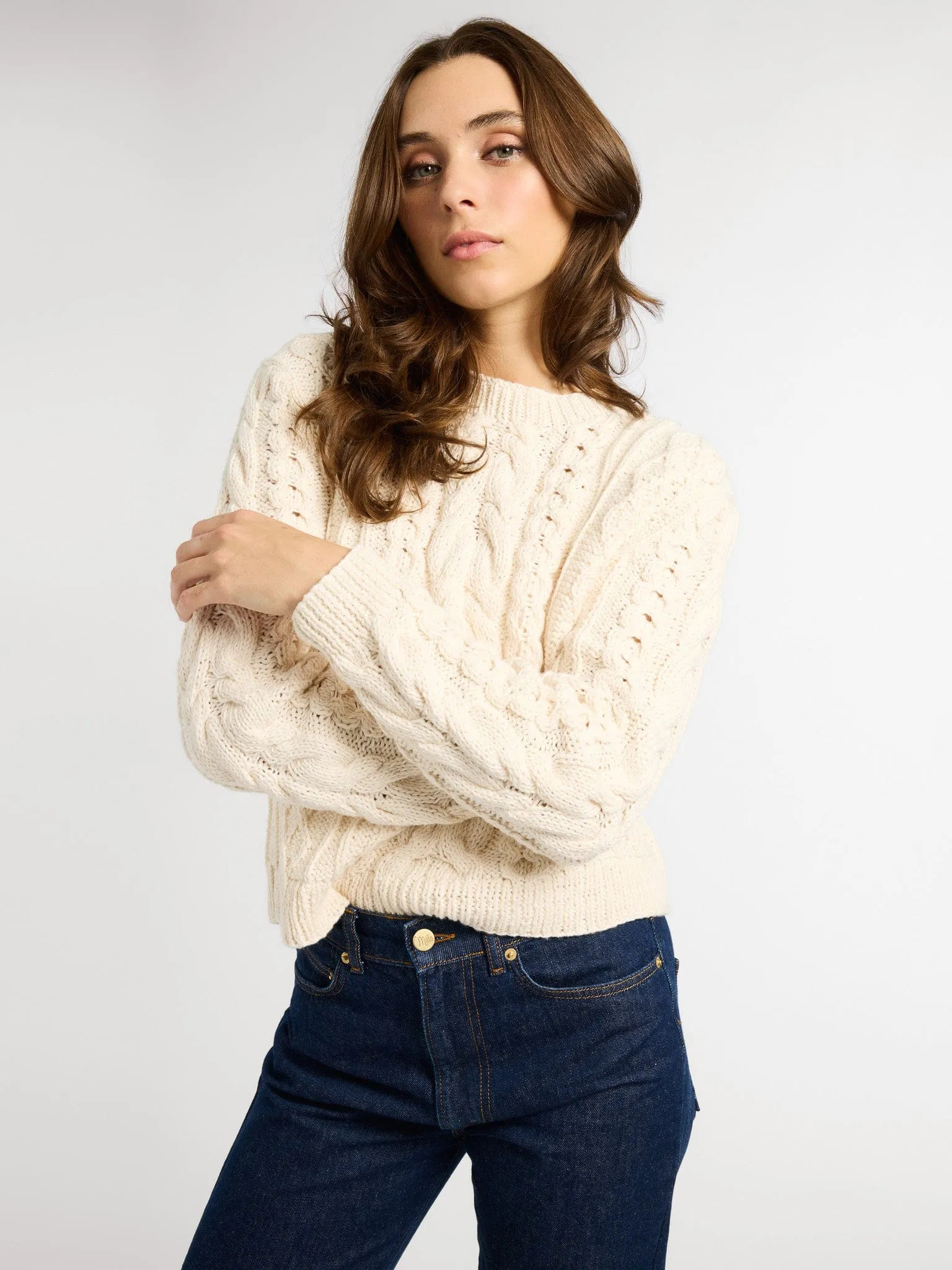 Rory Pullover in Ivory Fashion Ease