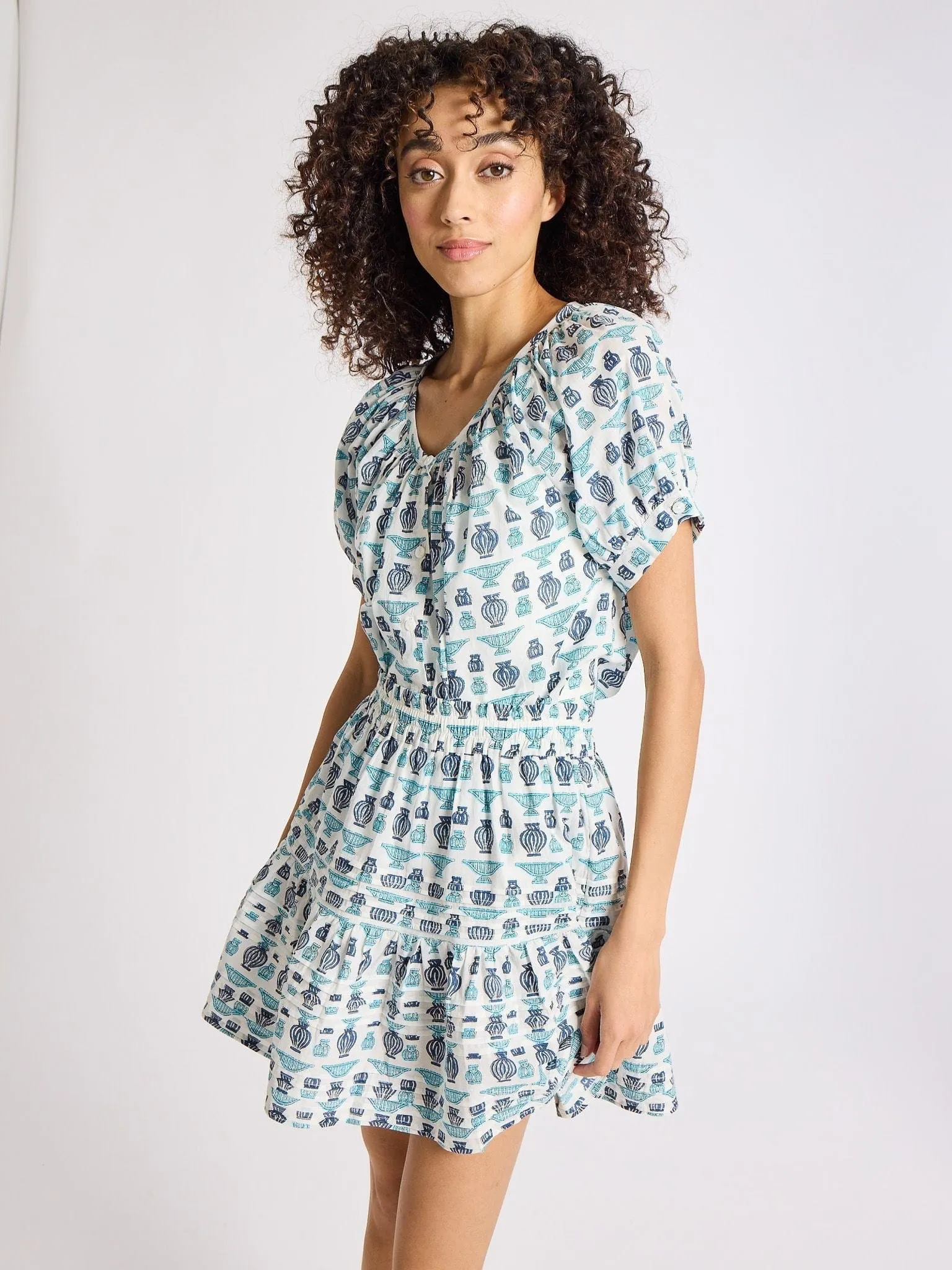 Rowan Skirt in Athens Print practical wear