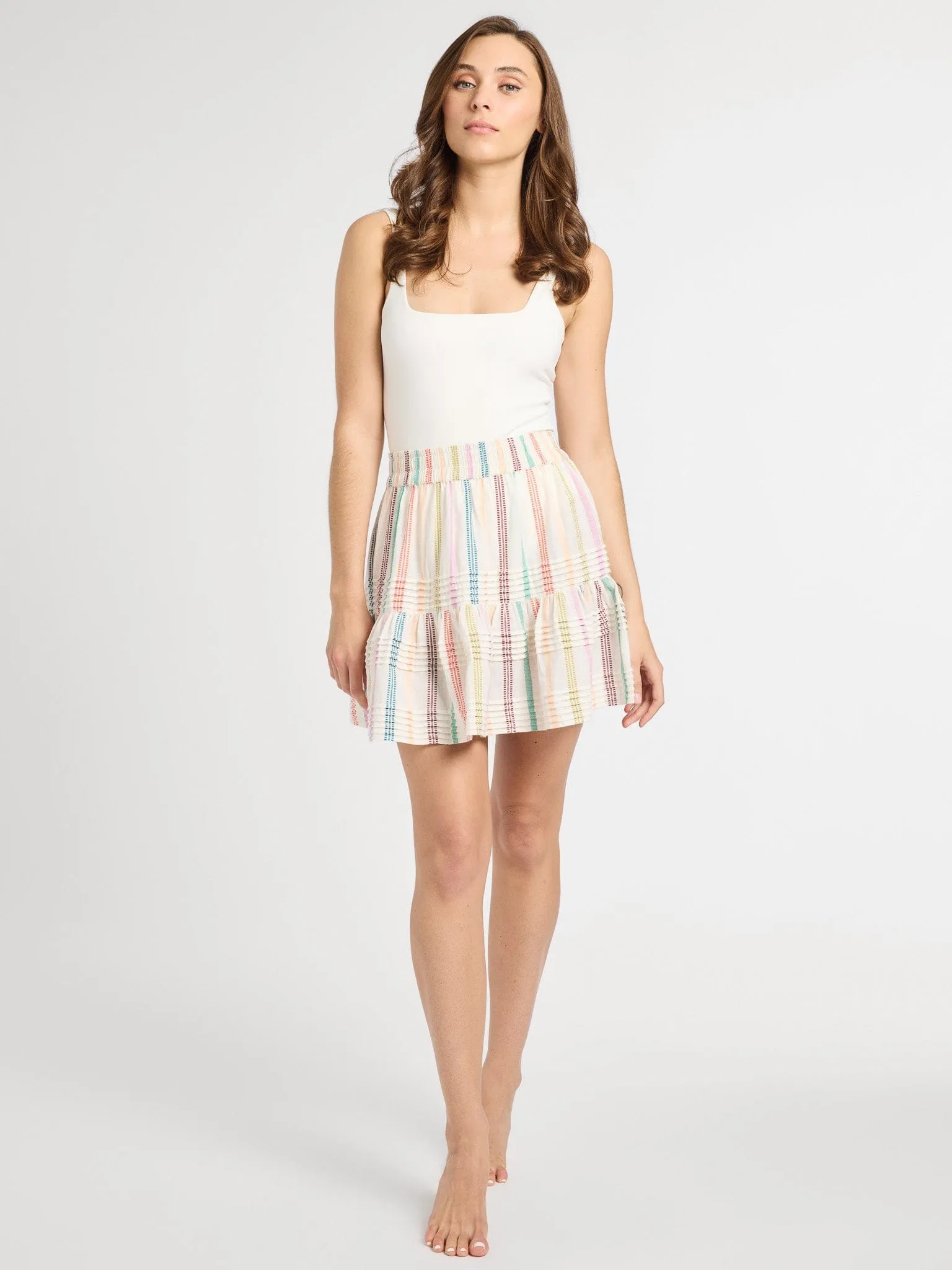 Rowan Skirt in Mallorca Stripe festive mood
