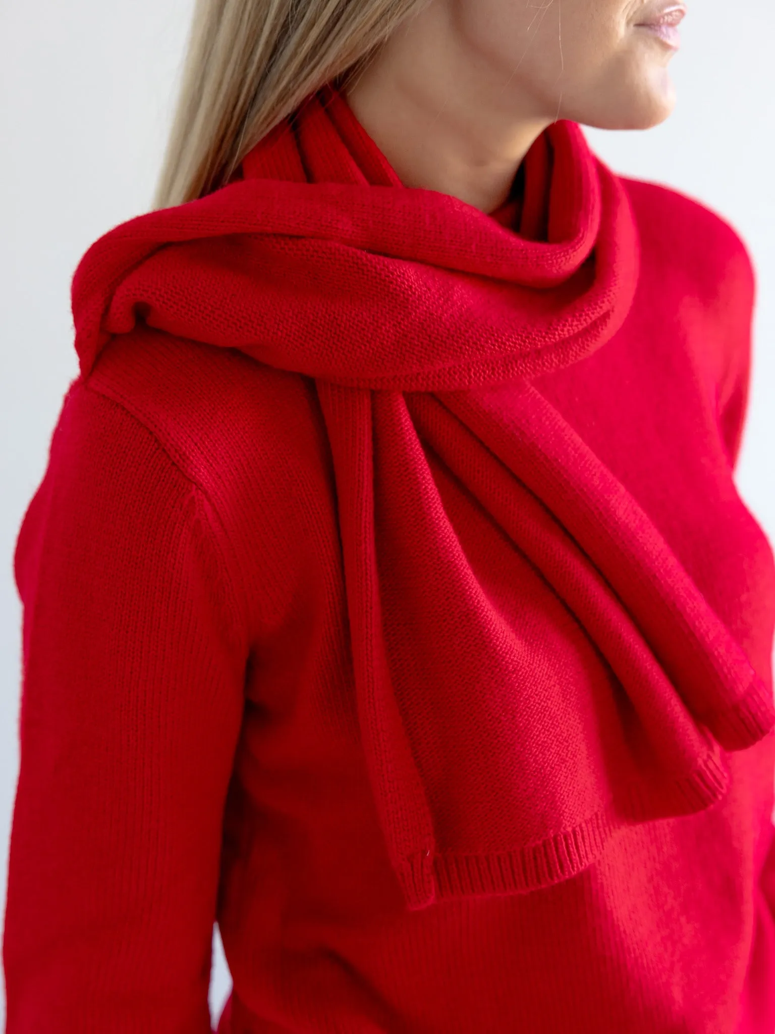 Ruby Scarf Sweater Snuggle Time