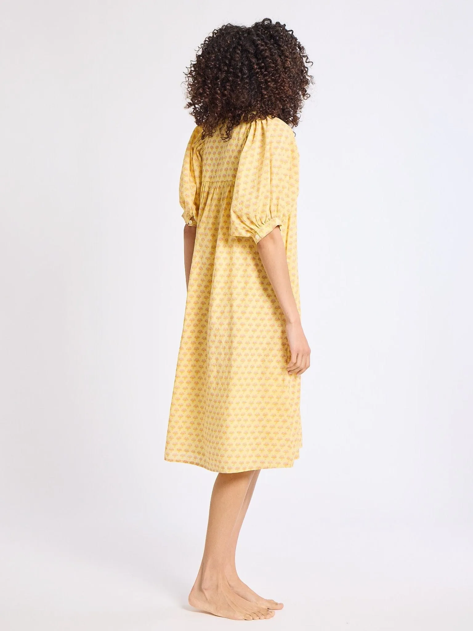 Saffron Dress in Buttercup feel good