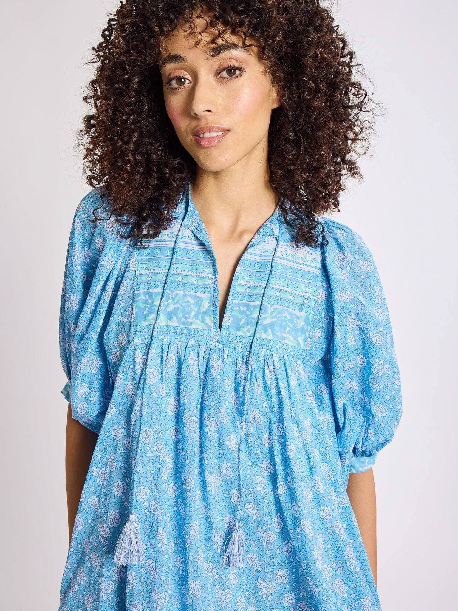 Saffron Dress in Charleston Floral weekend glam
