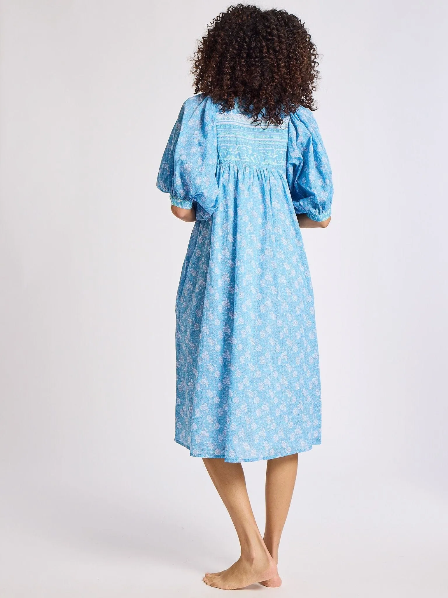 Saffron Dress in Charleston Floral cozy edit