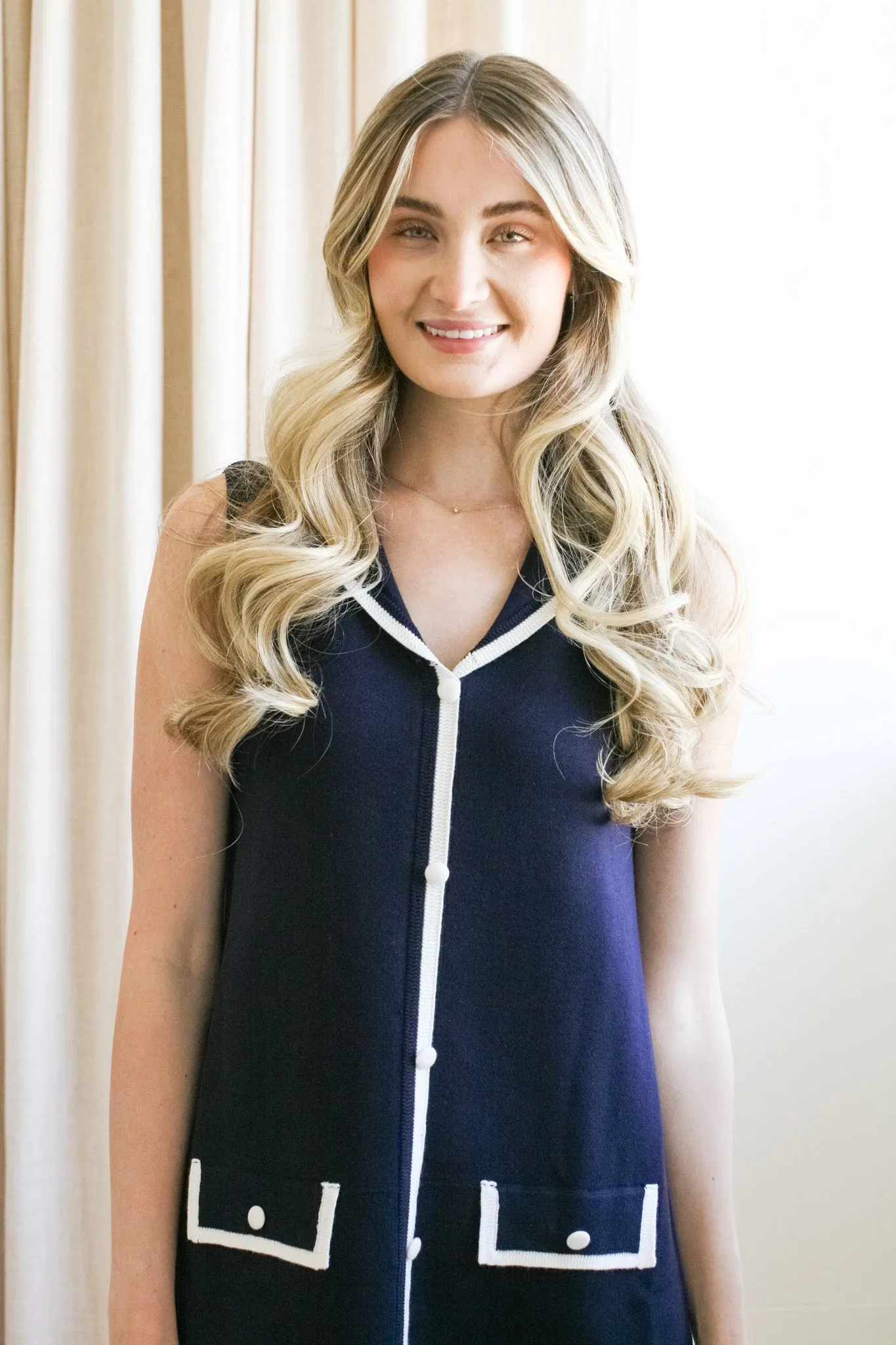 Sailor Collared Mini Dress brunch date