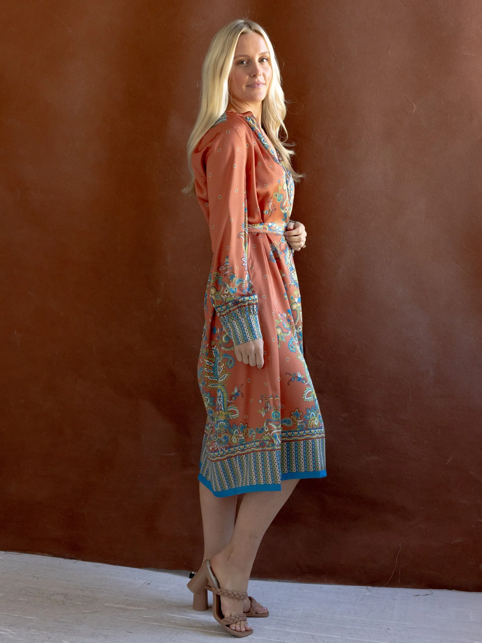 Sara Paisley Dress party ready
