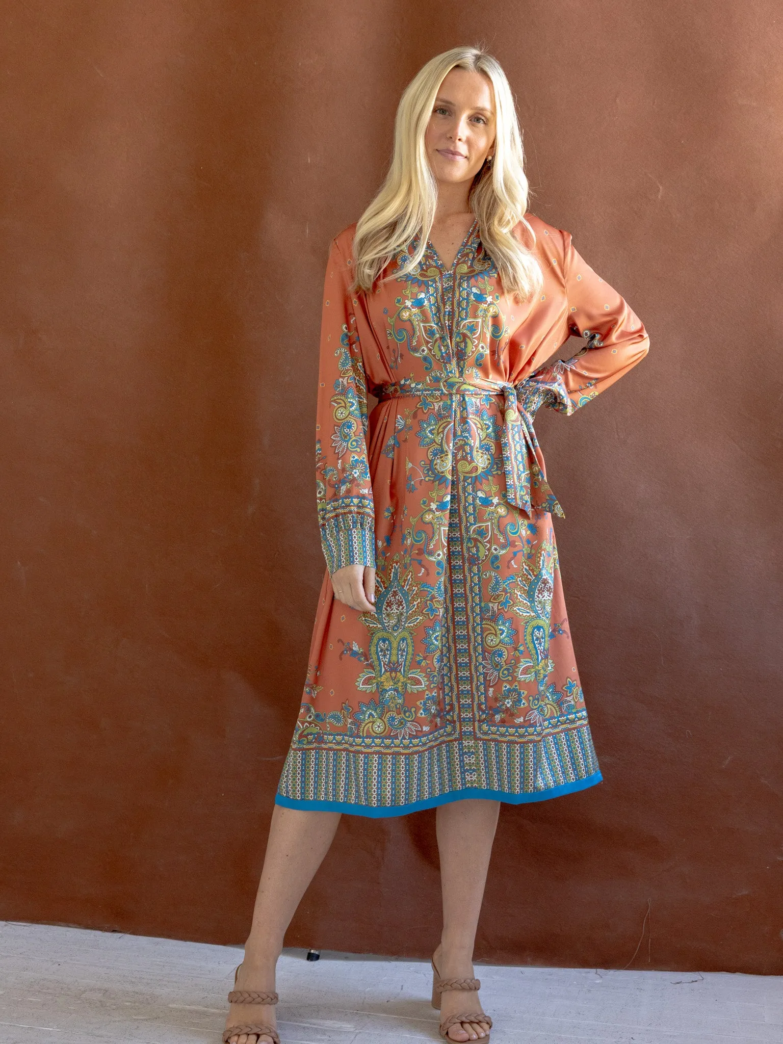 Sara Paisley Dress daytime glam
