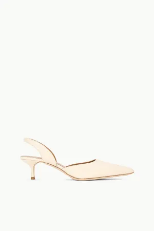 SEBASTIAN SLINGBACK | CREAM upcycled fashion