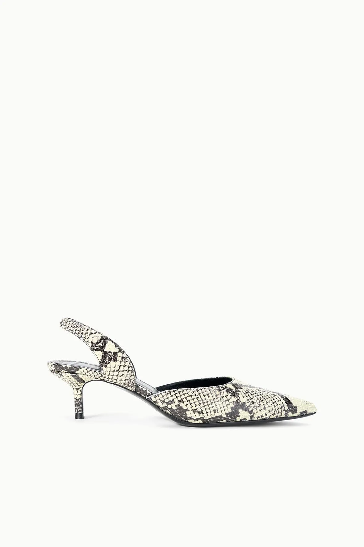 SEBASTIAN SLINGBACK | WHITE SNAKE vegan choice