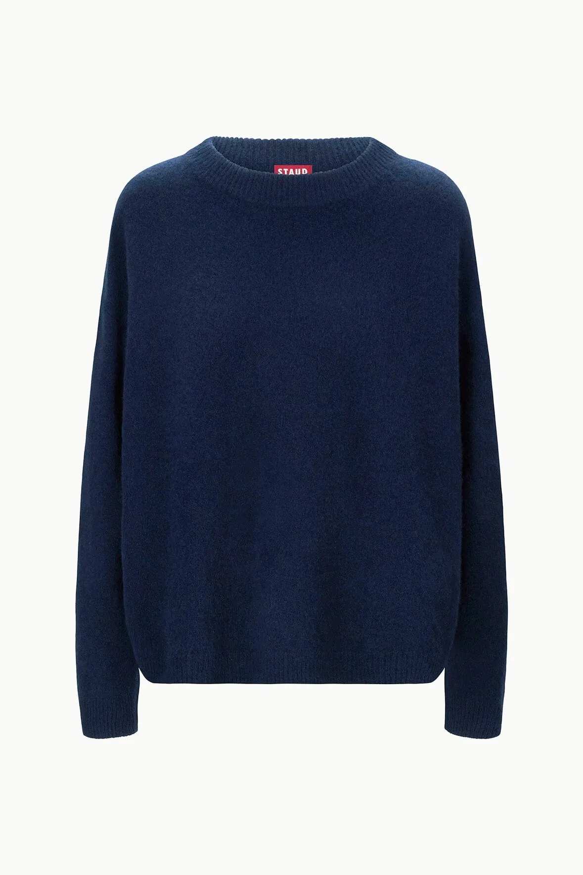 SERRANO CASHMERE RELAXED CREW | NAVY Cozy Layer