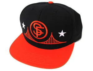 SFCA Circle SF Snapback Cap Black/Orange calm mode