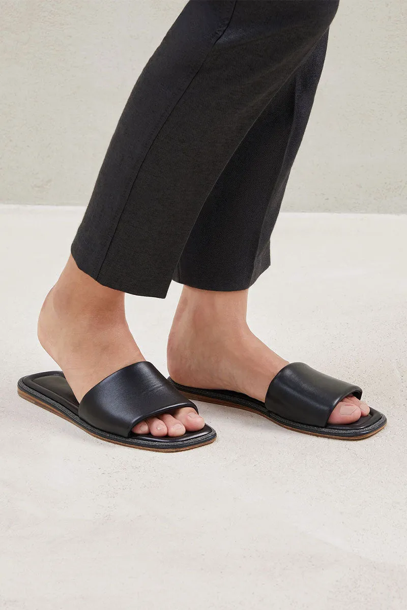 Shiny Edged Slides easy slip-on