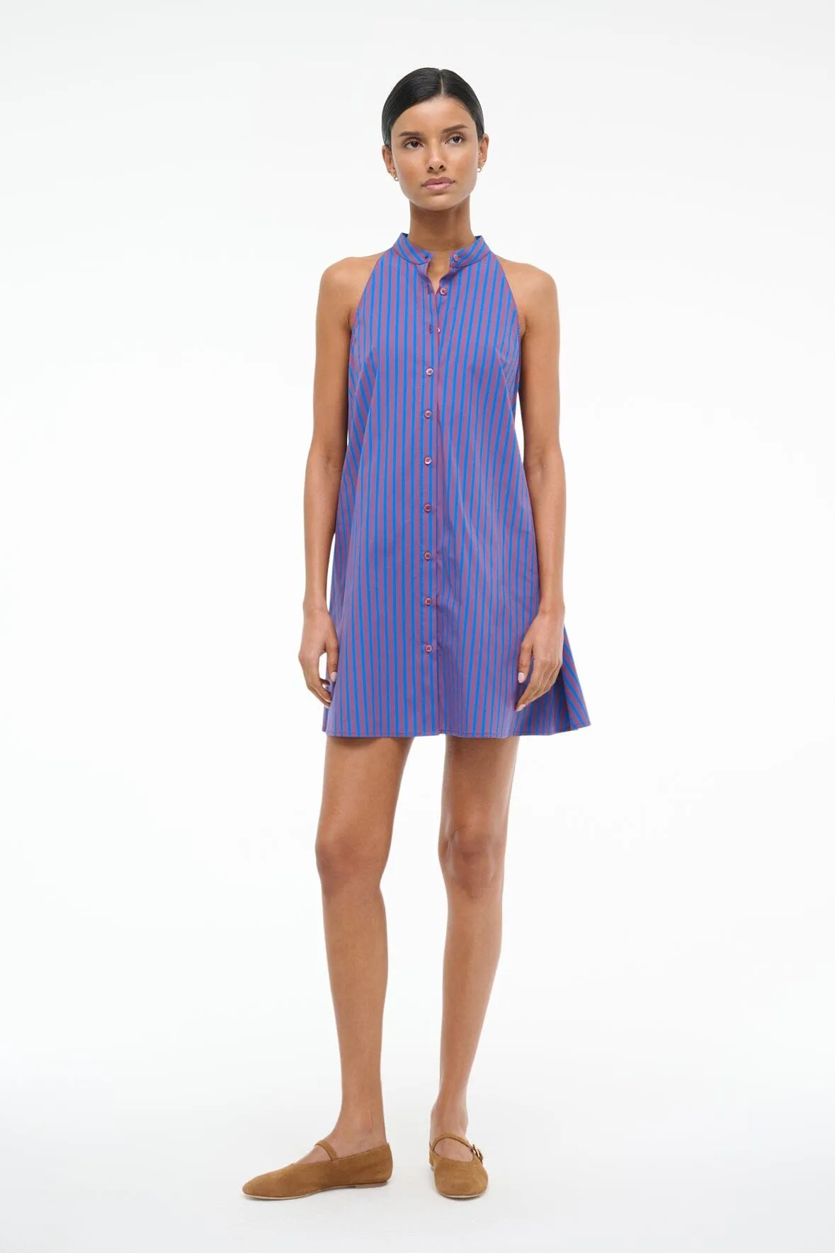 SHIRLEY MINI DRESS | ATLAS STRIPE travel light