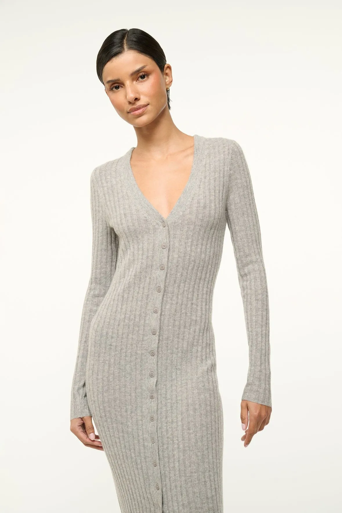 SHOKO CASHMERE SWEATER | HEATHER GREY chill touch