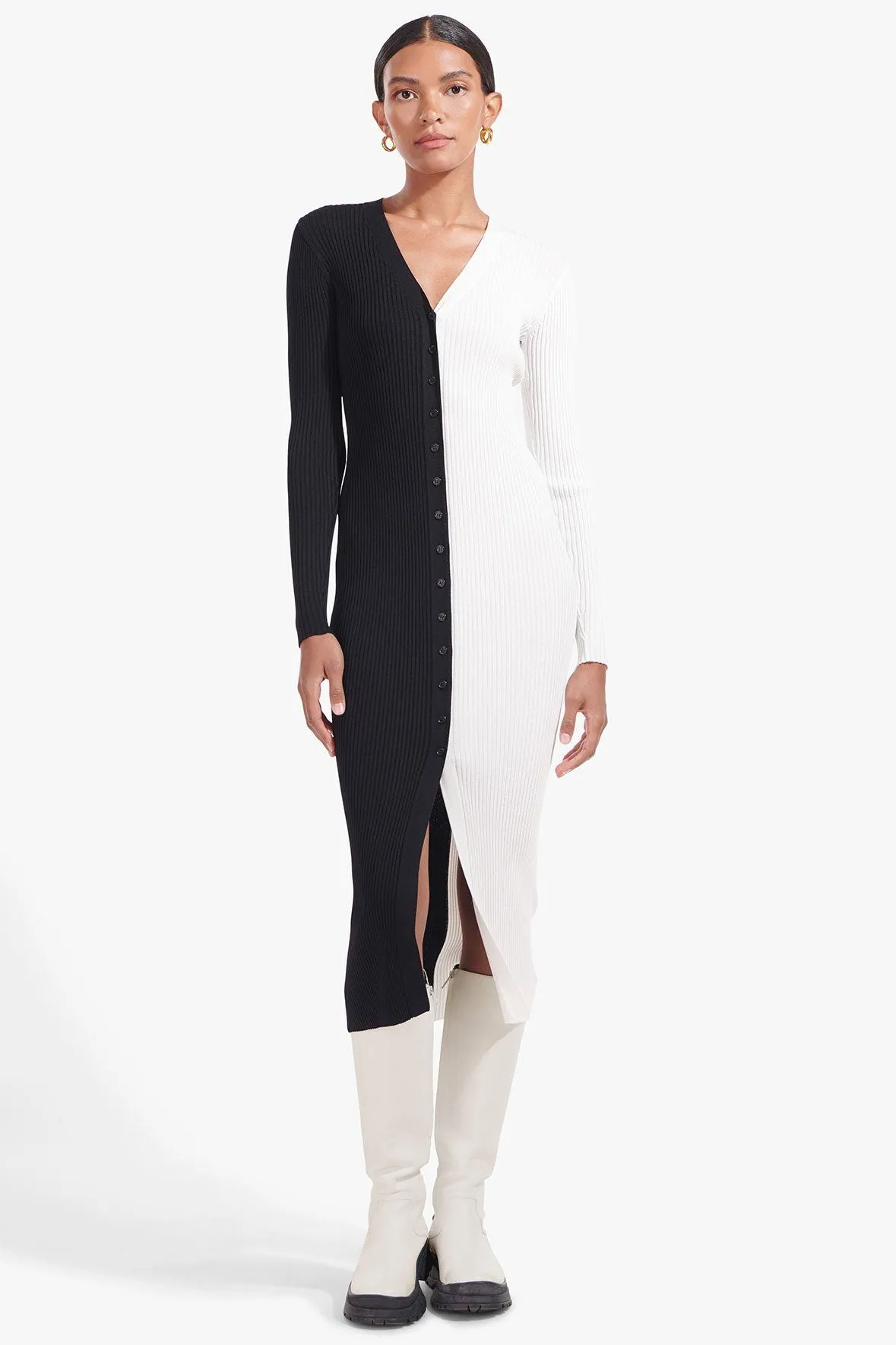 SHOKO SWEATER | BLACK WHITE modern twist