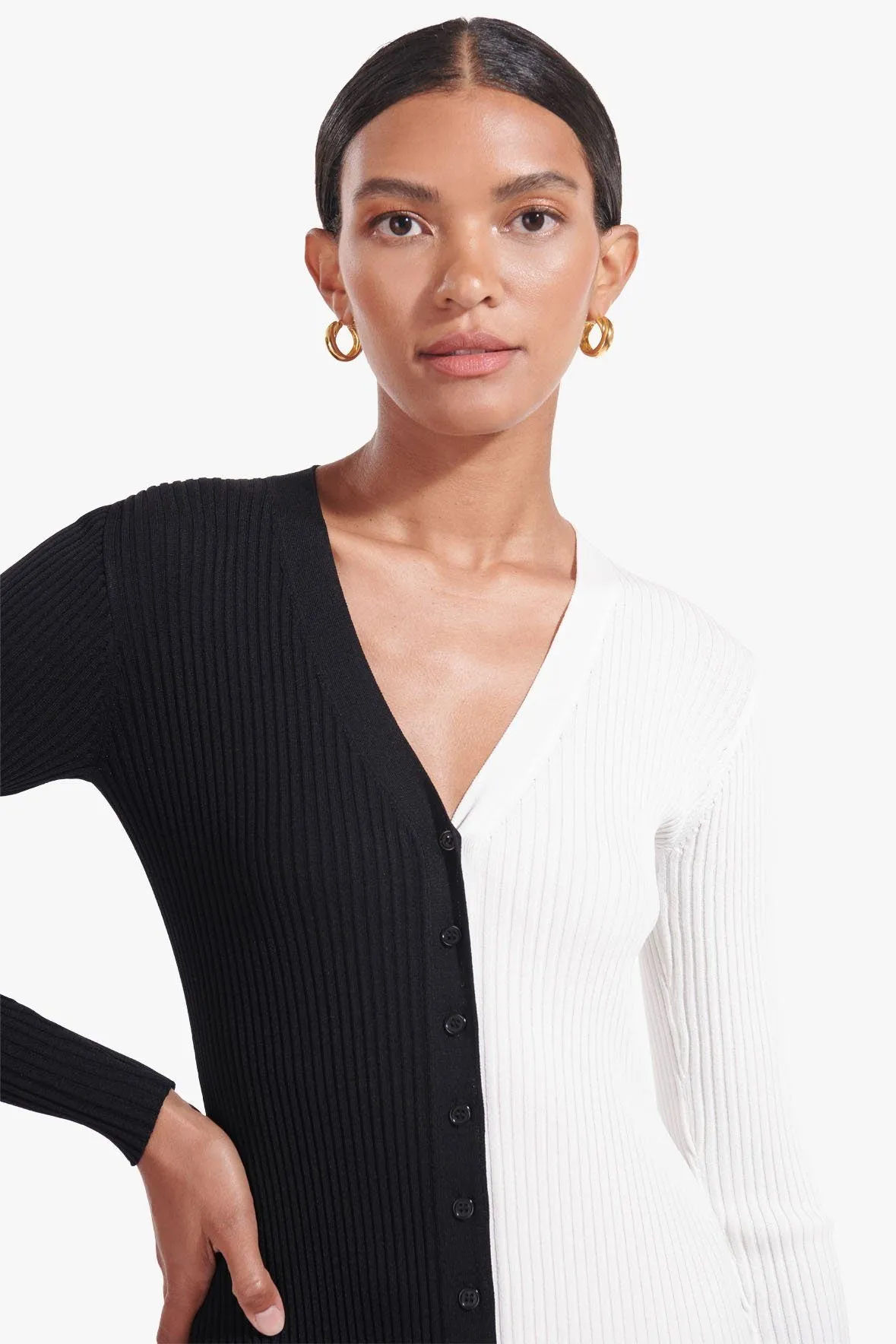 SHOKO SWEATER | BLACK WHITE modern twist