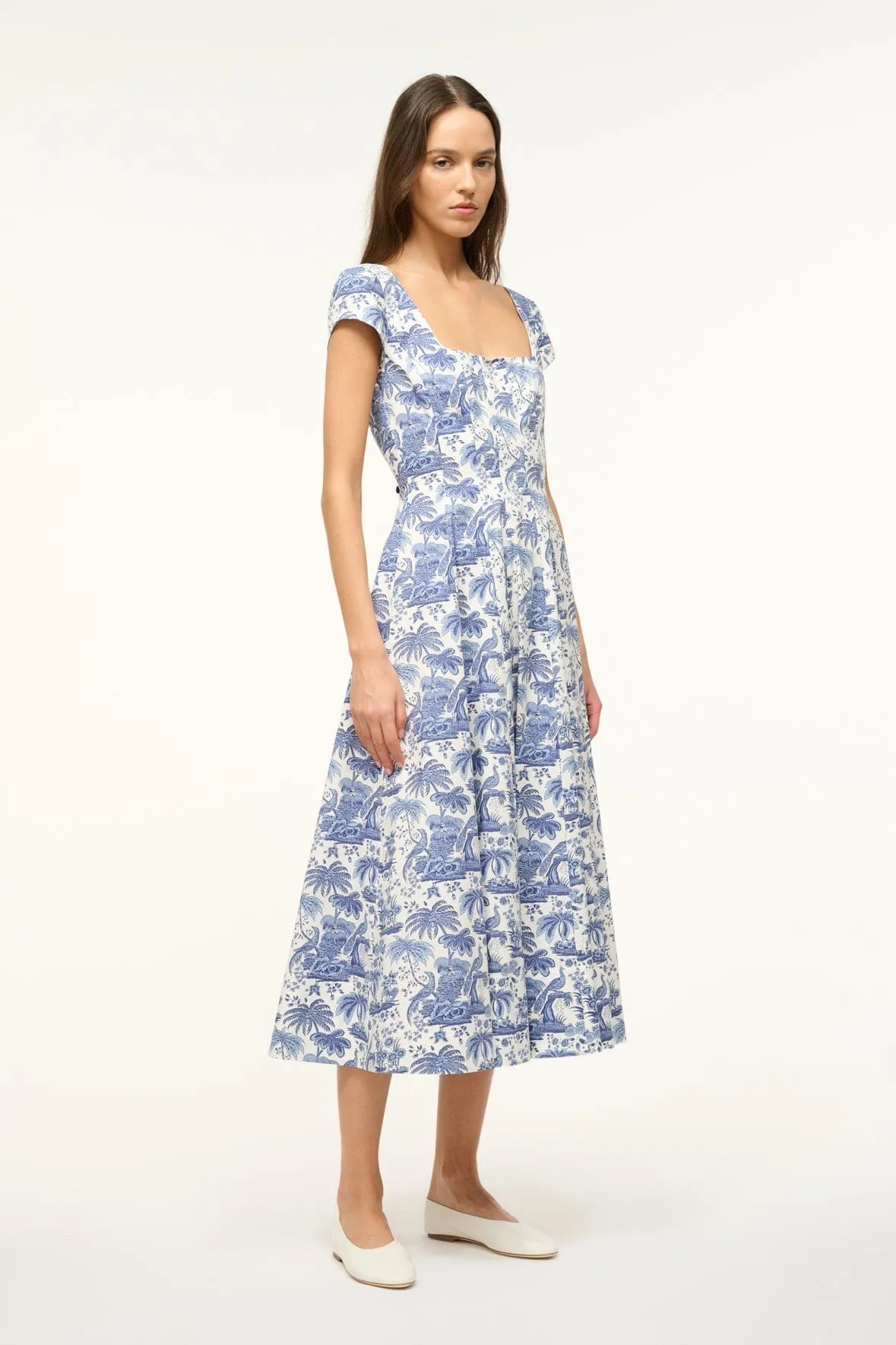 SHORT SLEEVE WELLS DRESS | BLUE TOILE chill touch