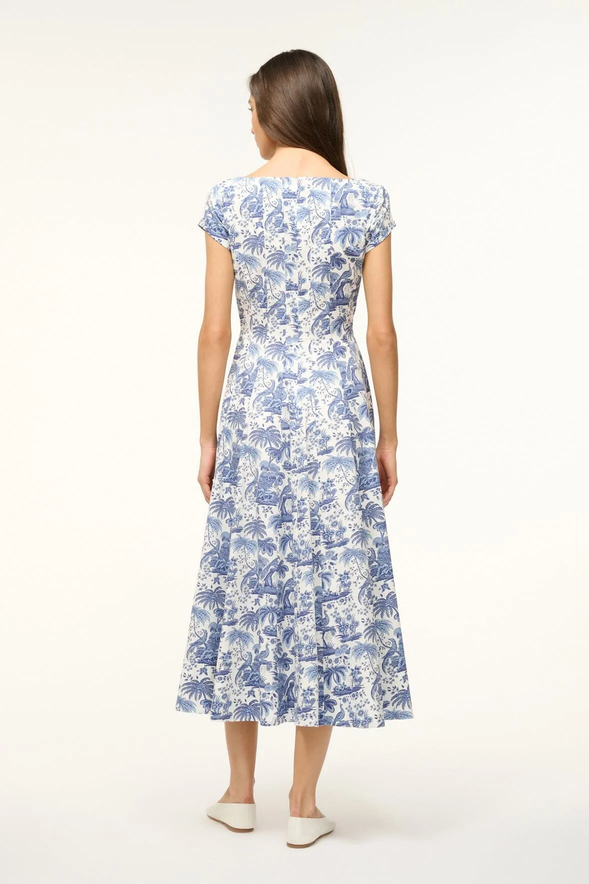 SHORT SLEEVE WELLS DRESS | BLUE TOILE soft luxe