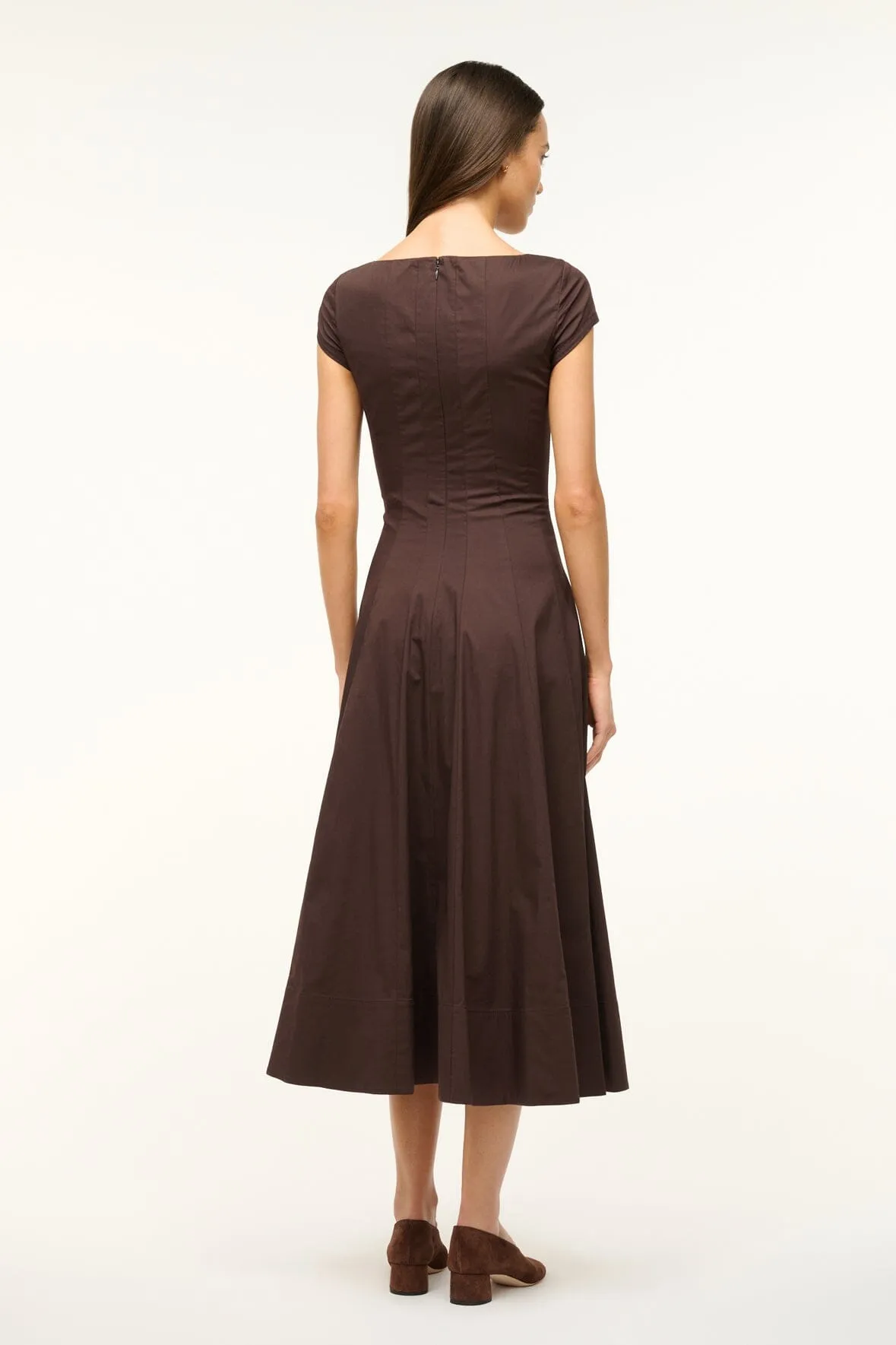 SHORT SLEEVE WELLS DRESS | EARTH romantic mood