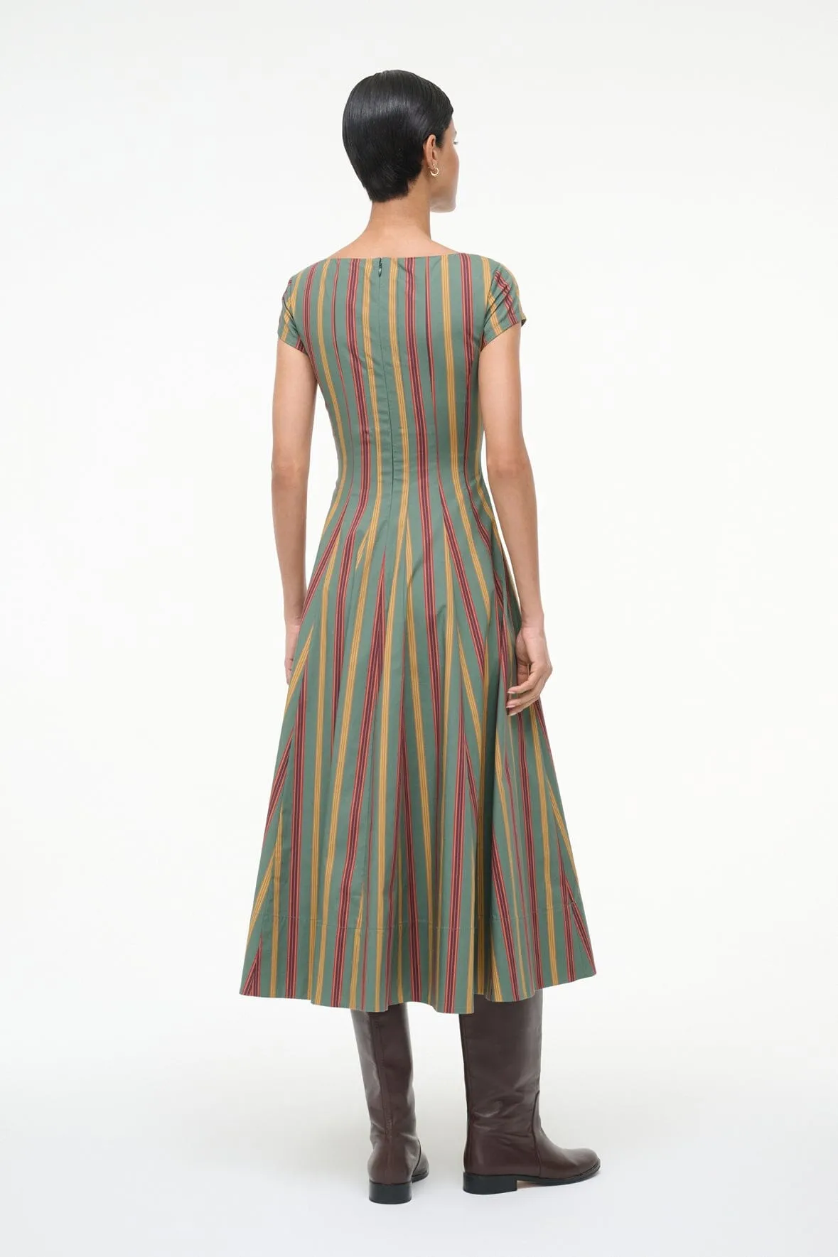 SHORT SLEEVE WELLS DRESS | TRAILBLAZER STRIPE modern muse