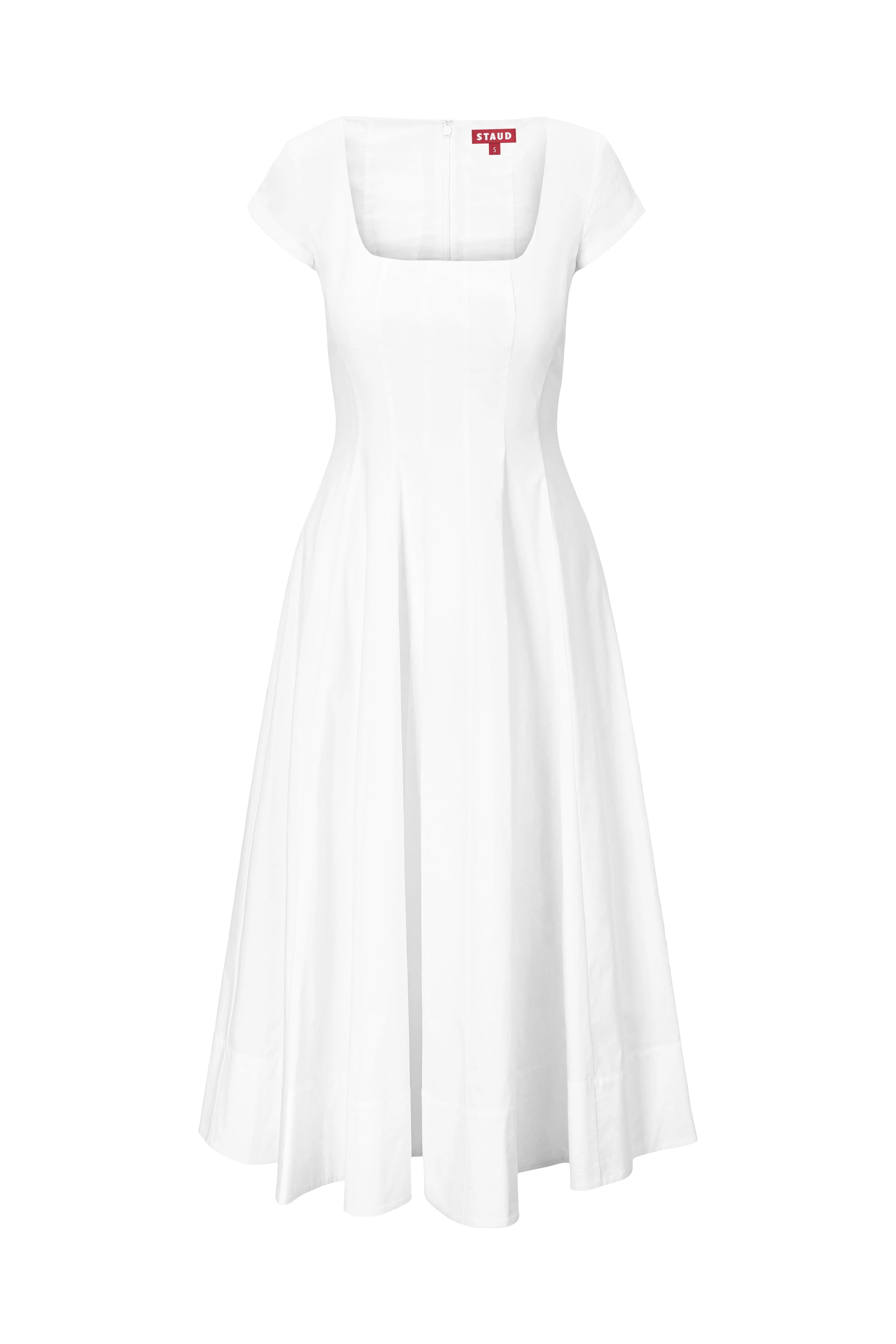 SHORT SLEEVE WELLS DRESS | WHITE resort vibe