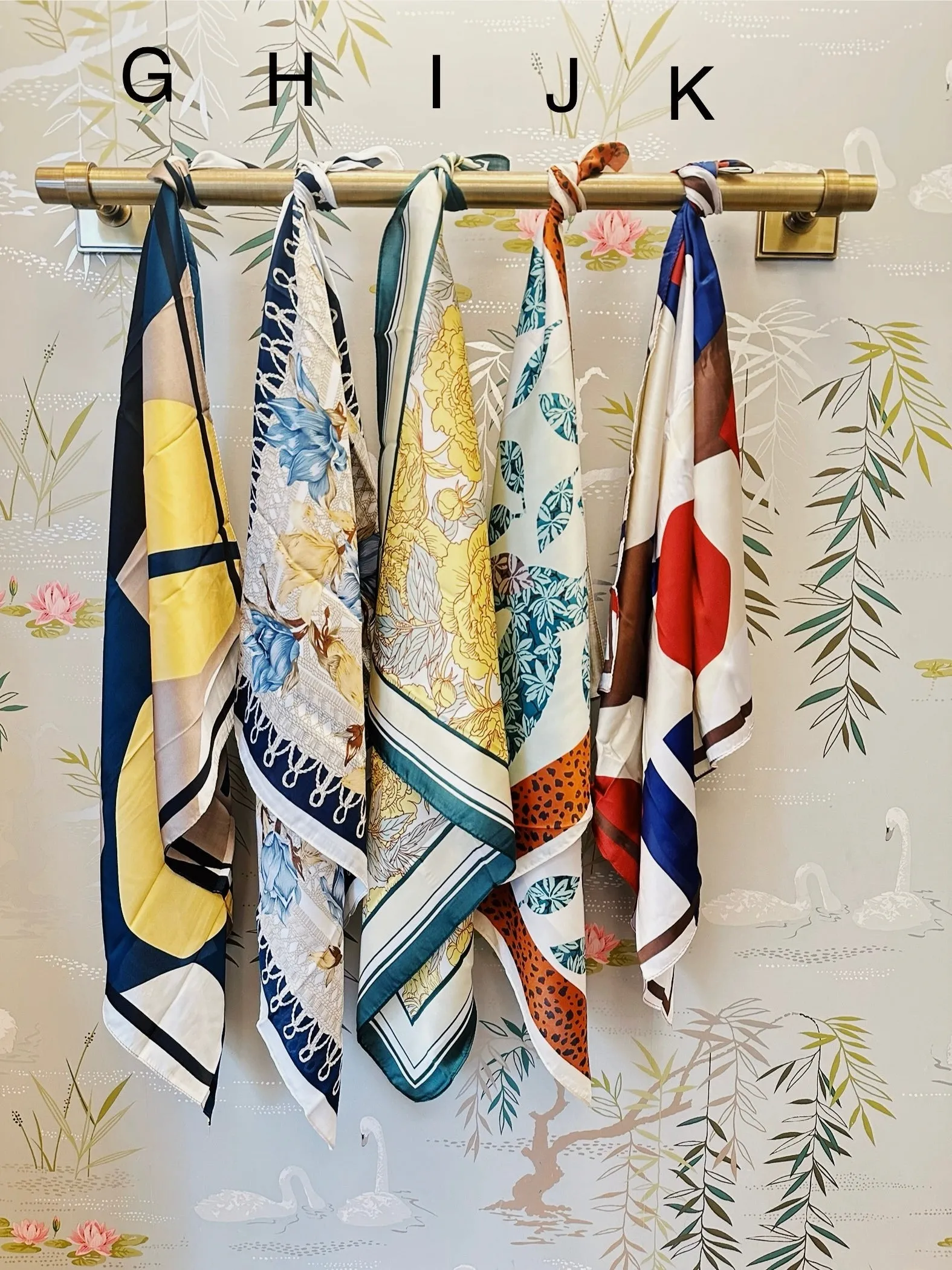 Silk Print Scarf trail pick