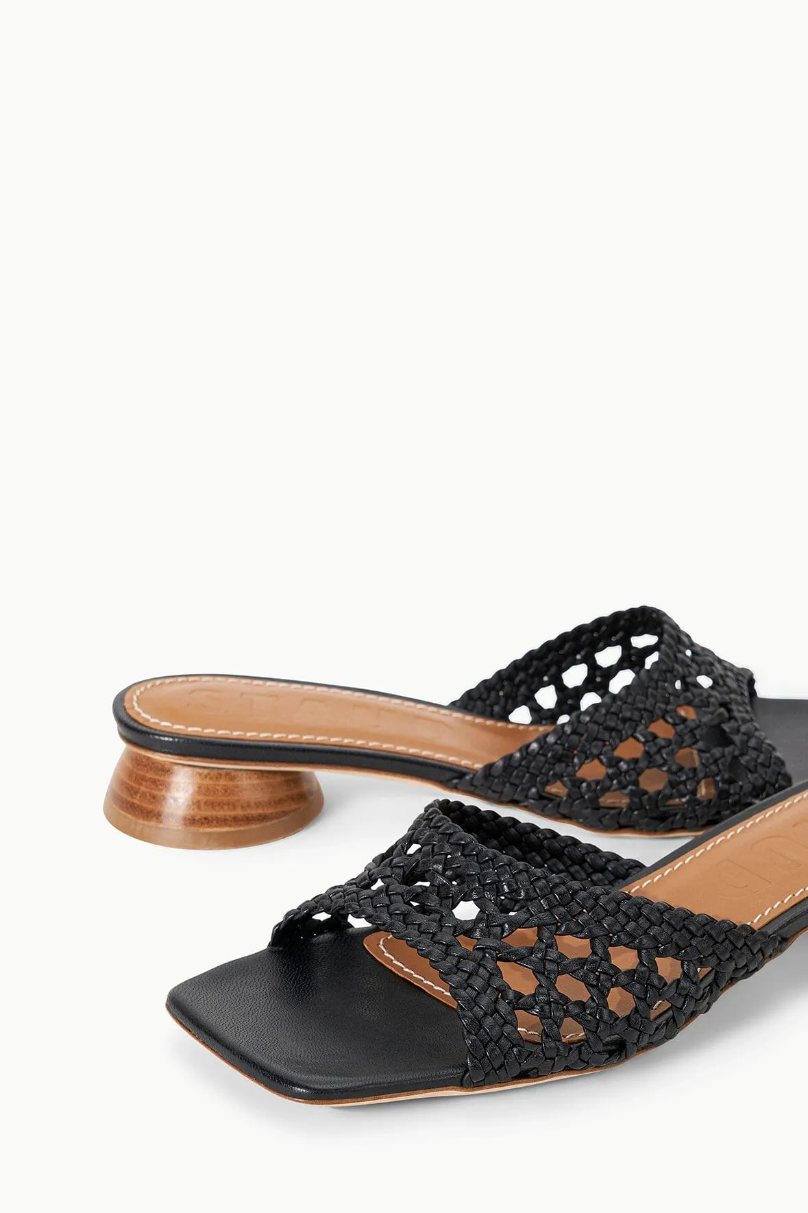 SIMONE CROCHET HEEL | BLACK sleek design