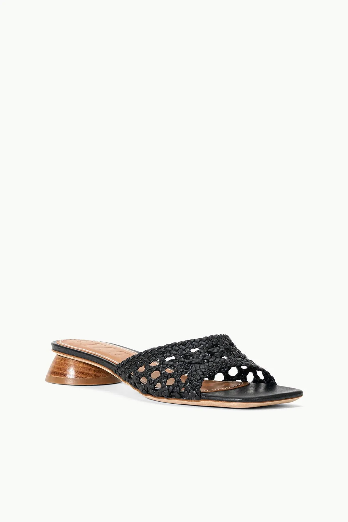 SIMONE CROCHET HEEL | BLACK refined taste