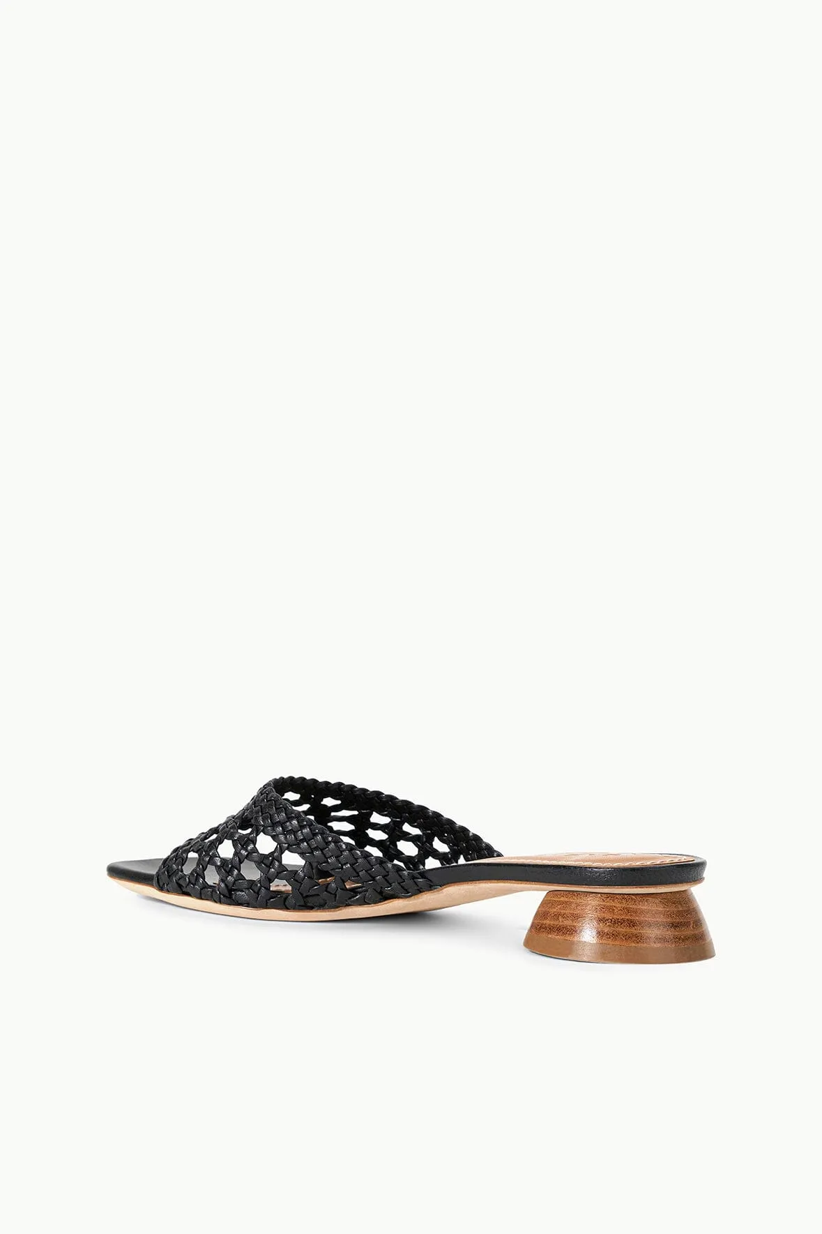 SIMONE CROCHET HEEL | BLACK vegan choice