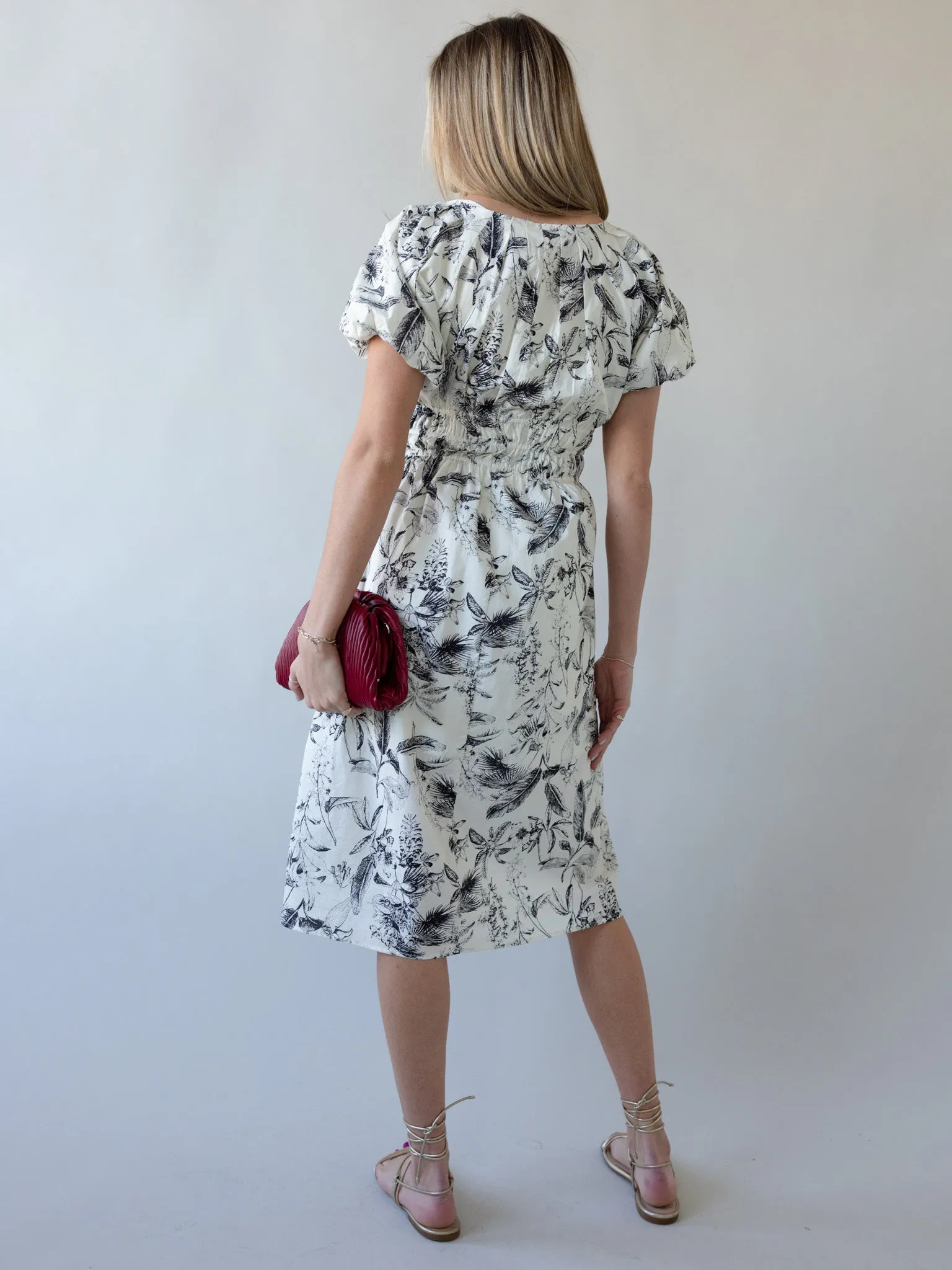 Simone Floral Dress celebration style
