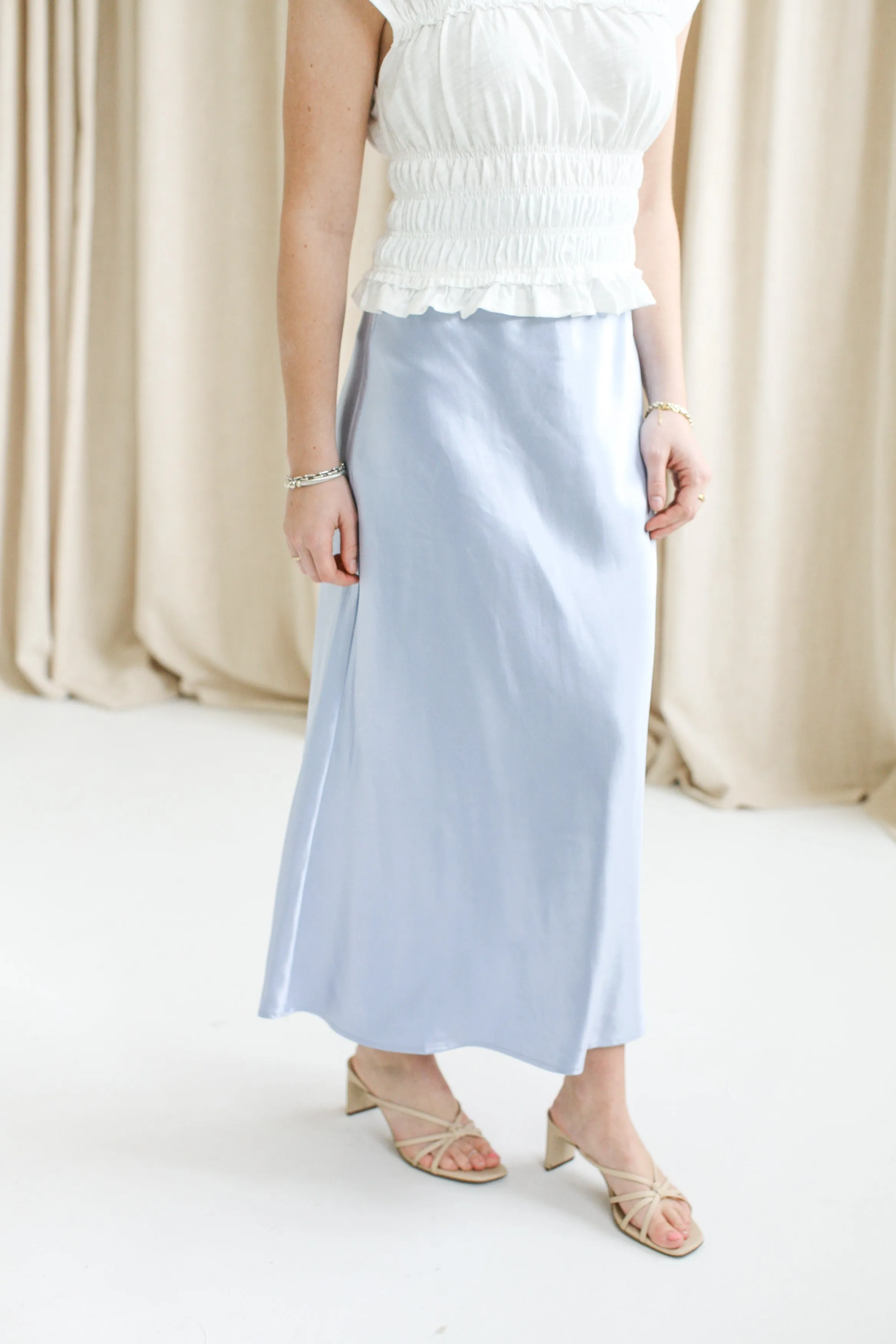Sky Slip Skirt friends gathering