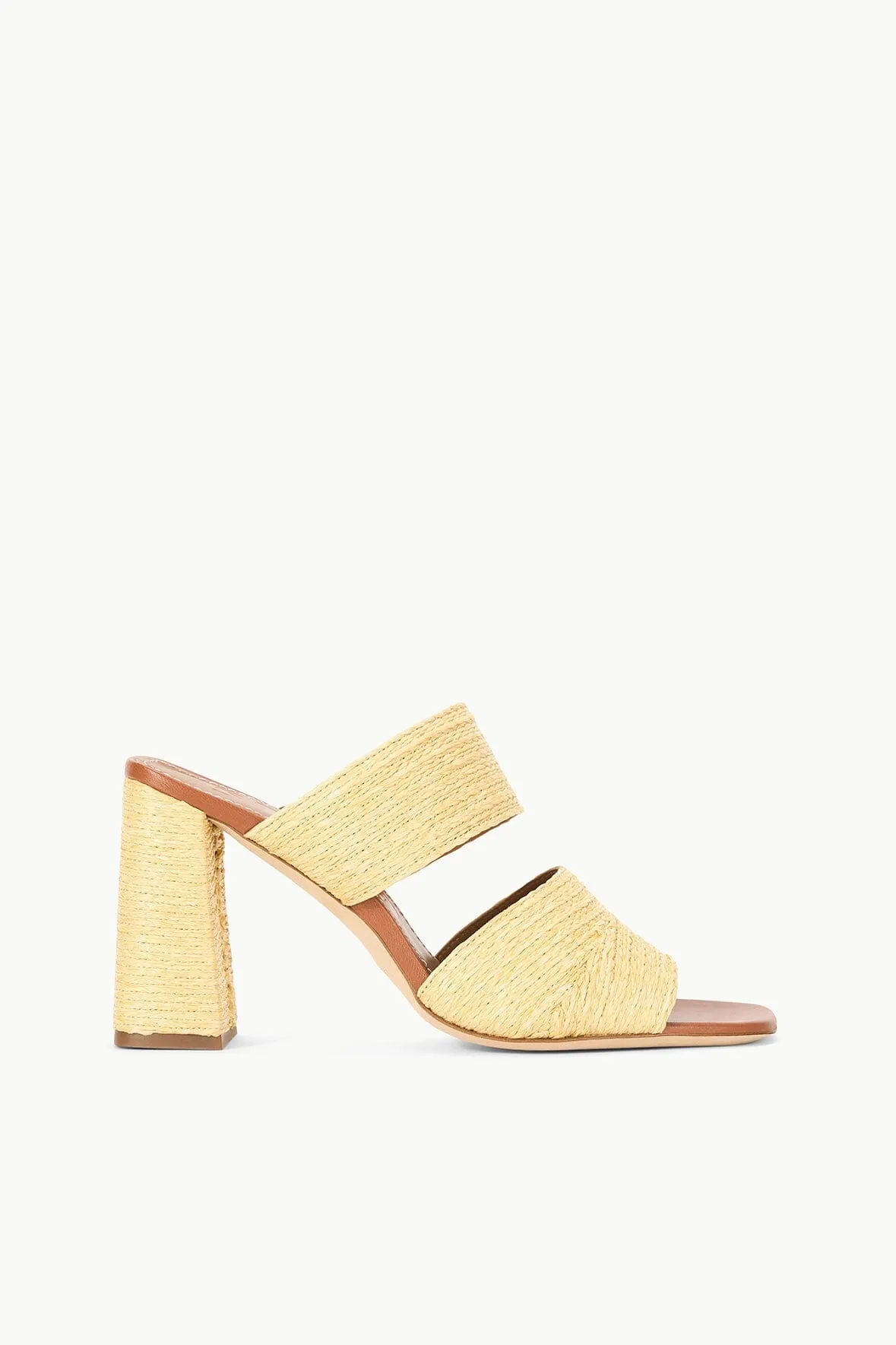 SKYLAR HEEL | NATURAL RAFFIA custom fit