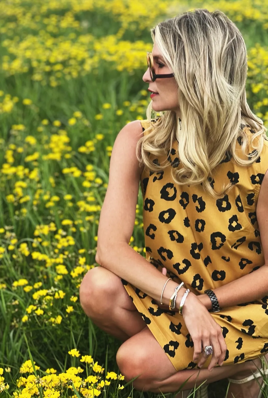 Sleeveless Mod Dress - Cheetah timeless fit