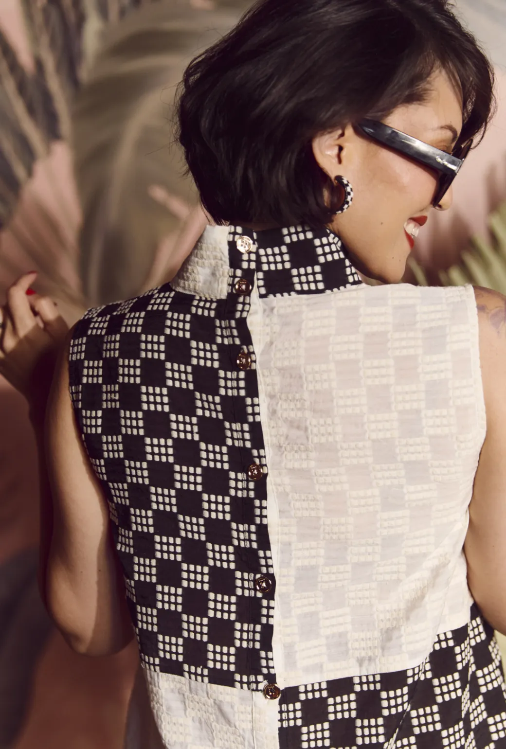 Sleeveless Mod Dress - Dice classic vibe