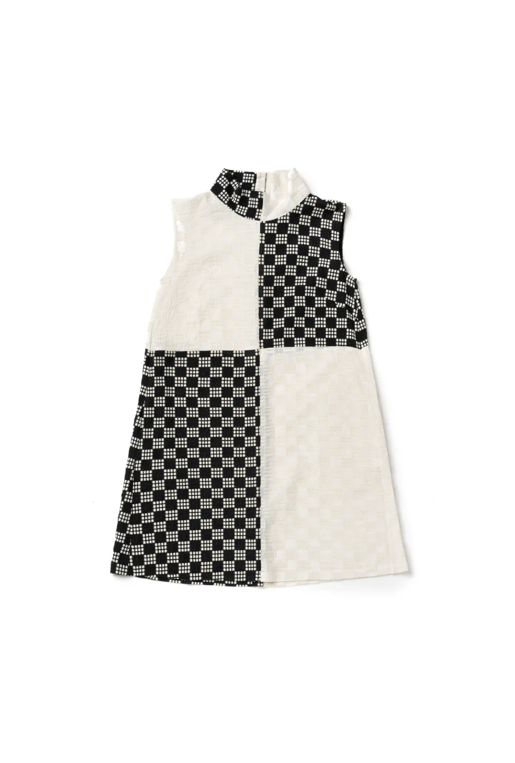 Sleeveless Mod Dress - Dice retro charm