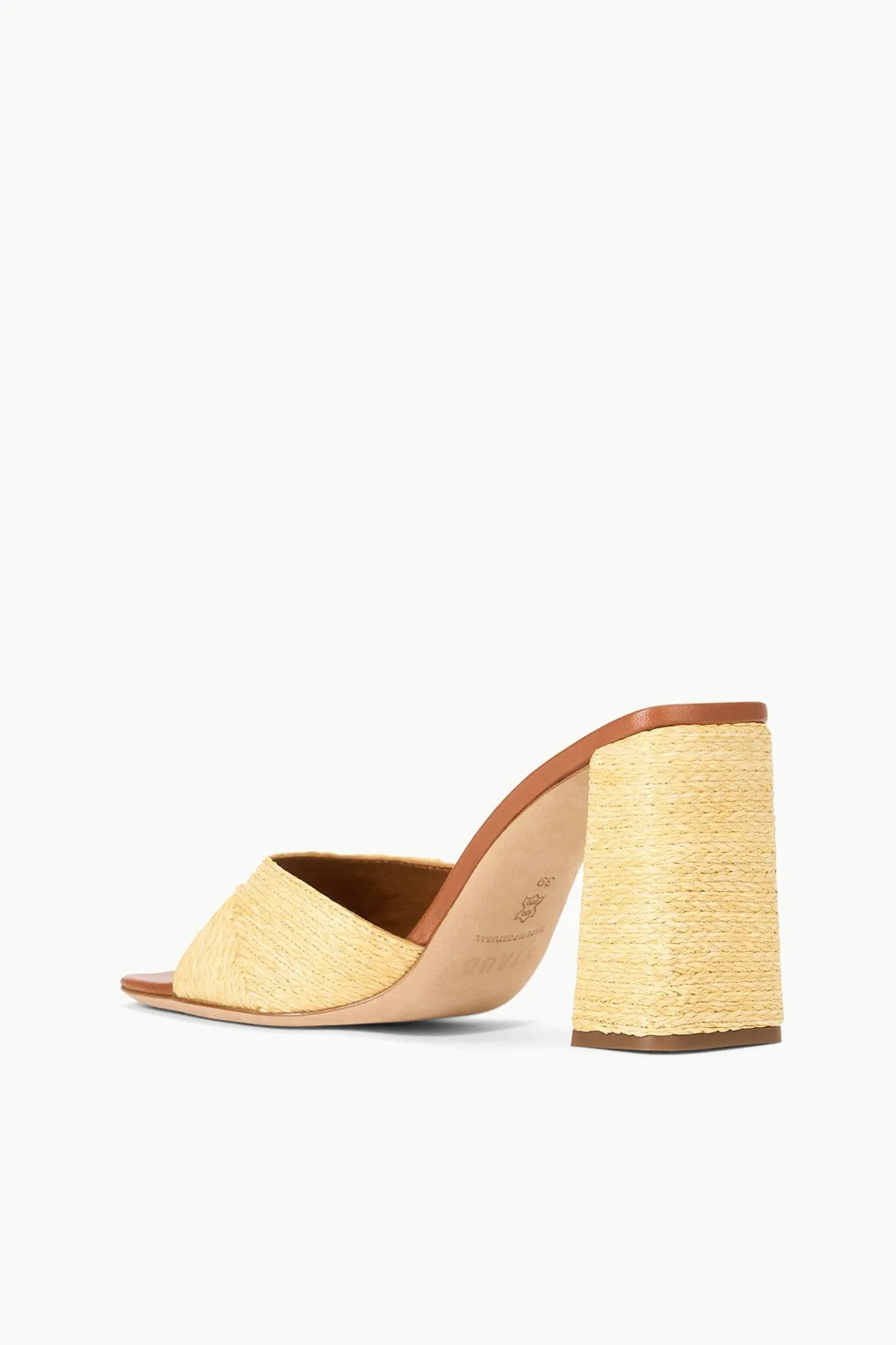 SLOANE HEEL | NATURAL RAFFIA arch support