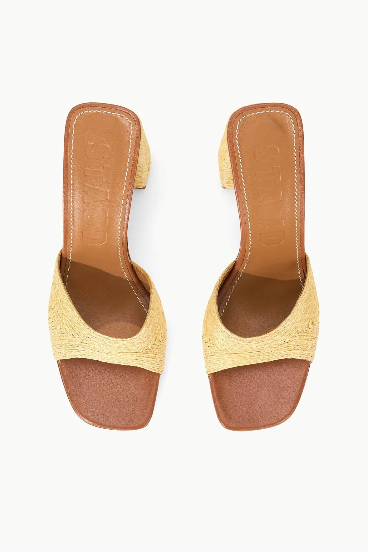 SLOANE HEEL | NATURAL RAFFIA bold attitude