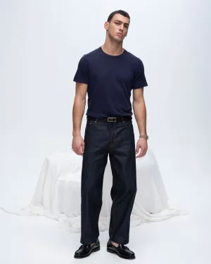Slub Jersey Crew Neck Tee - Midnight breathable fit