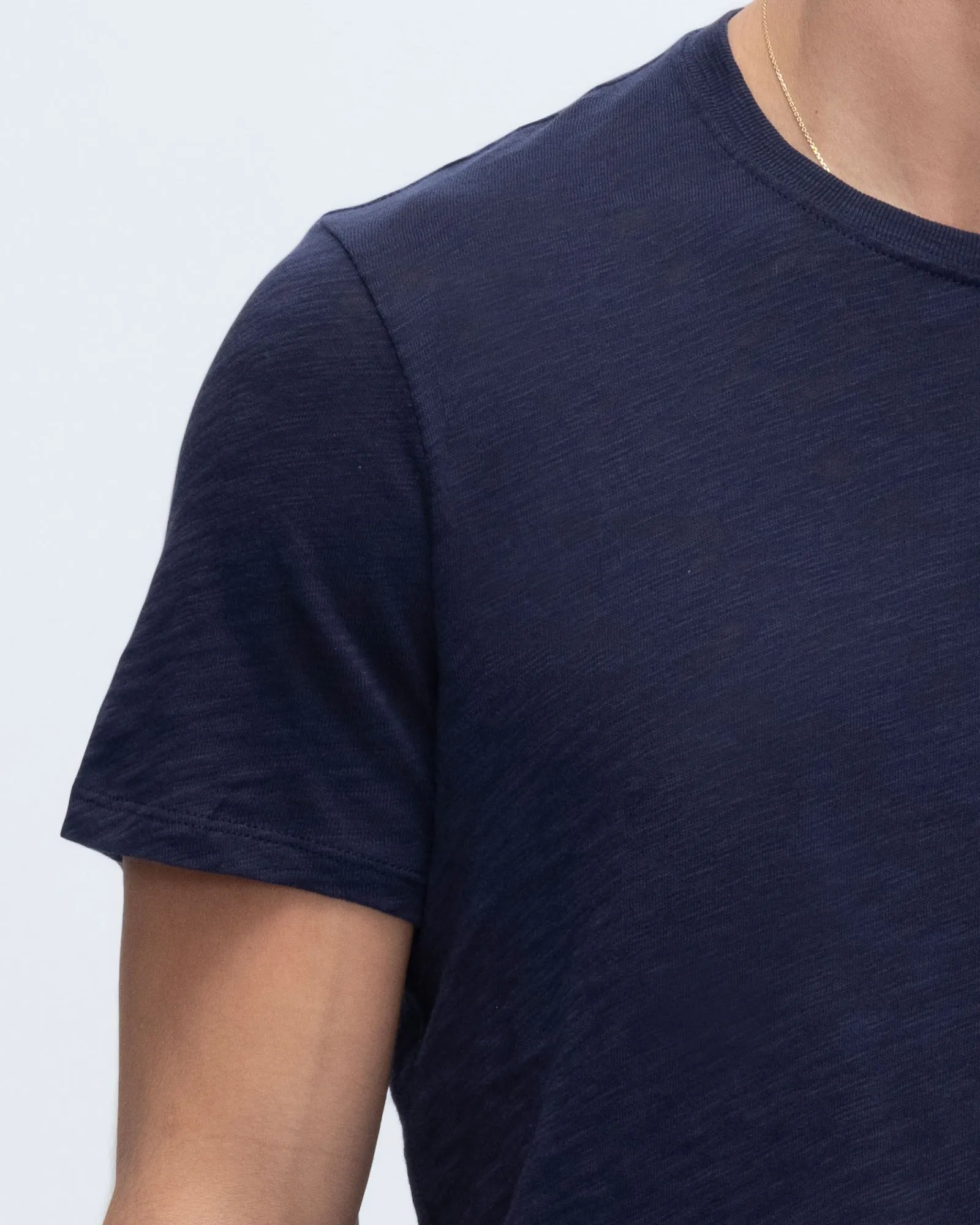 Slub Jersey Crew Neck Tee - Midnight home vibe