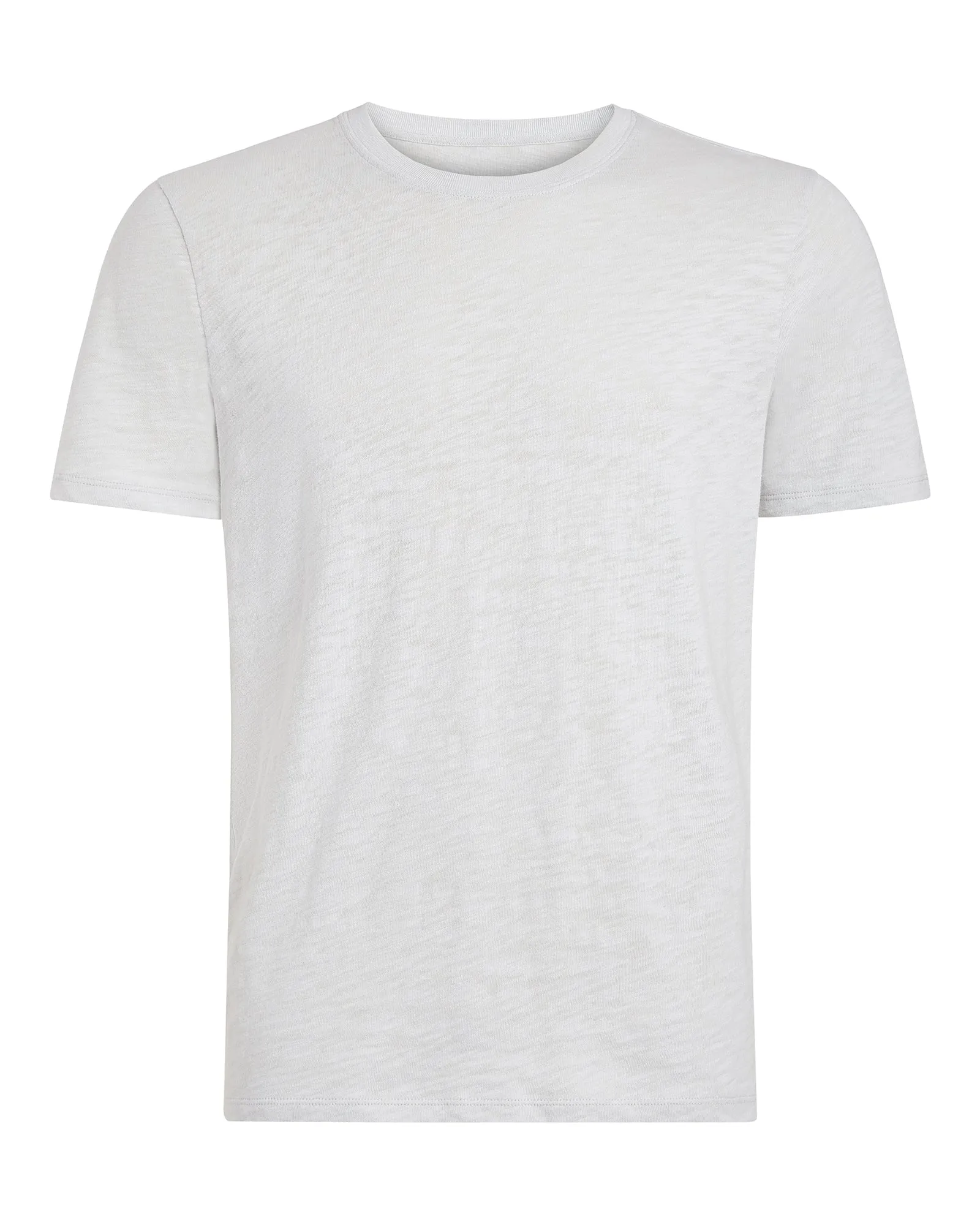 Slub Jersey Crew Neck Tee - Silver simple mood