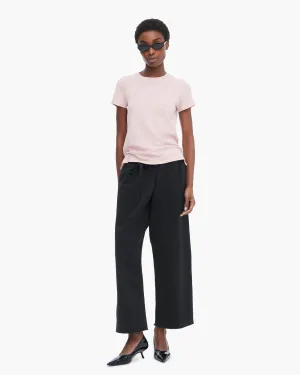 Slub Jersey Schoolboy Short Sleeve Crew Neck Tee - English Rose feel right