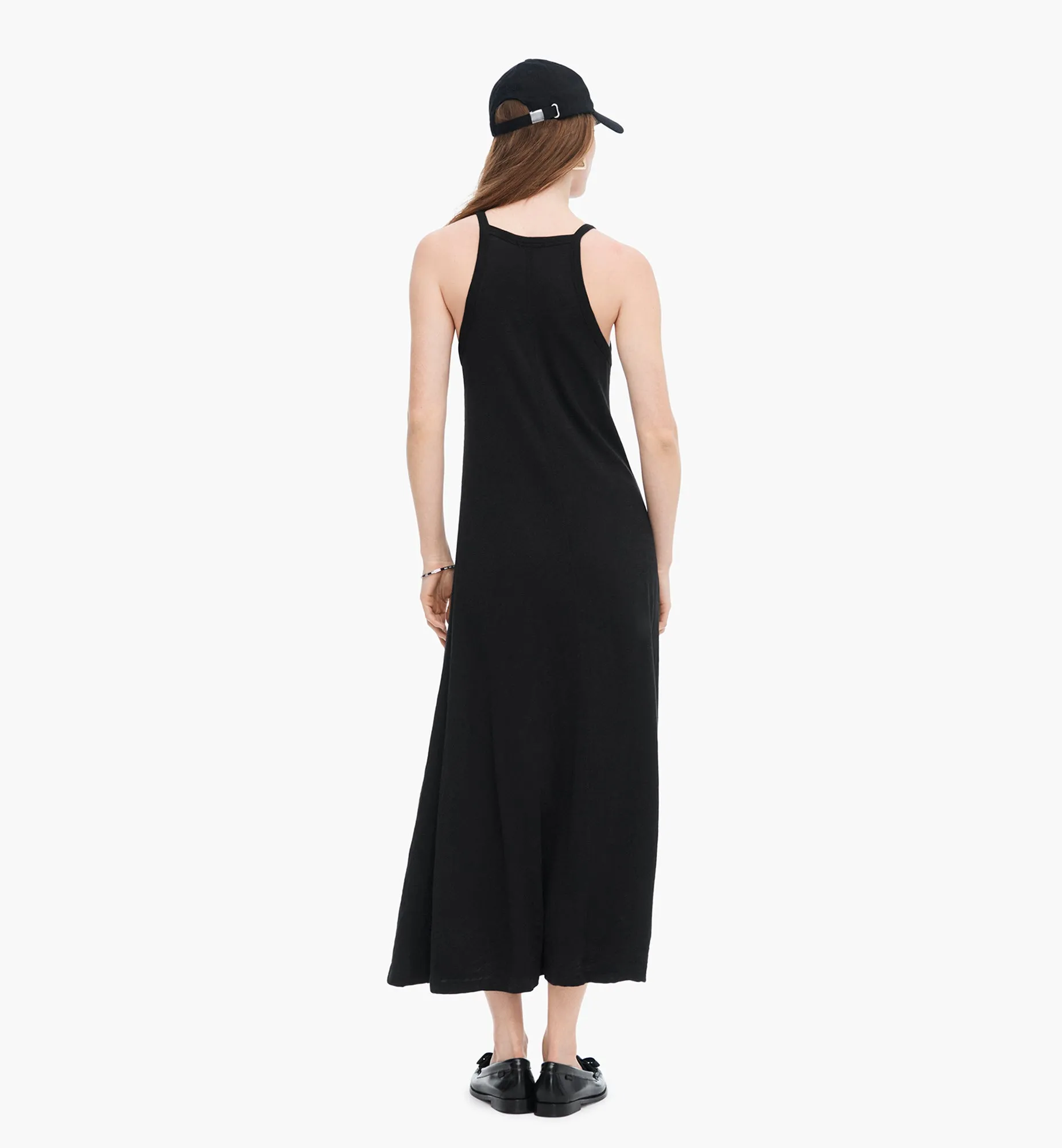 Slub Jersey Tank Maxi Dress - Black touch soft