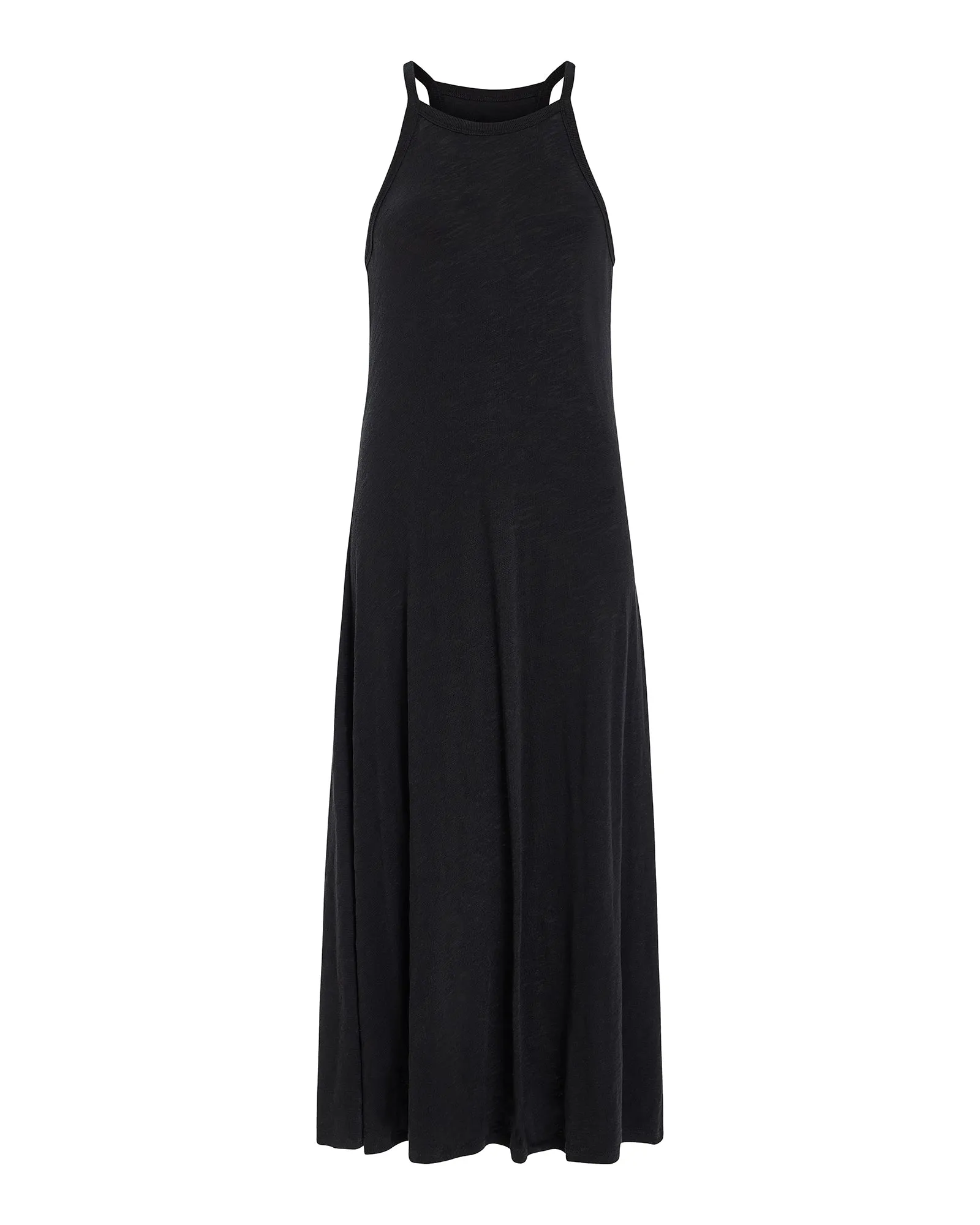 Slub Jersey Tank Maxi Dress - Black feel good