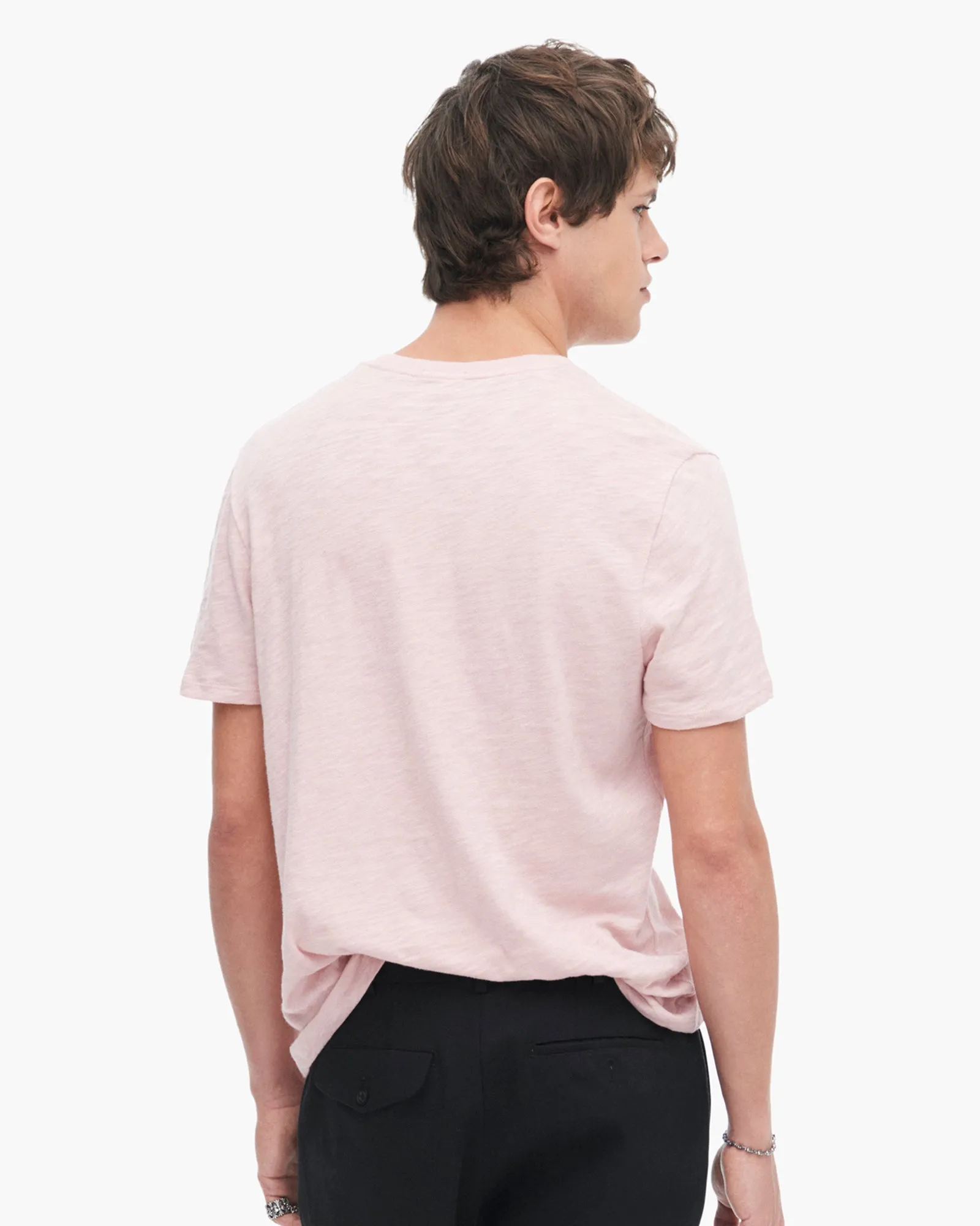 Slub Jersey V-Neck Tee - English Rose neutral vibe