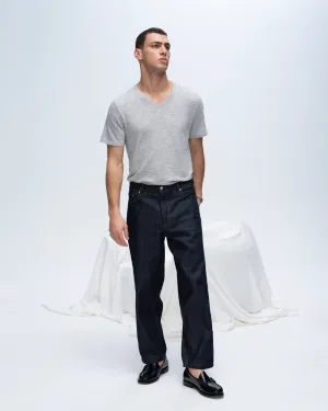 Slub Jersey V-Neck Tee - Heather Grey active wear