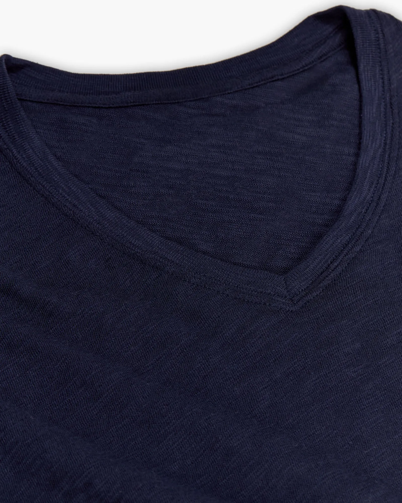 Slub Jersey V-Neck Tee - Midnight body free