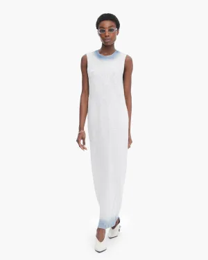 Spray Treatment Slub Jersey Dress - Silver-Wash Navy serene glow