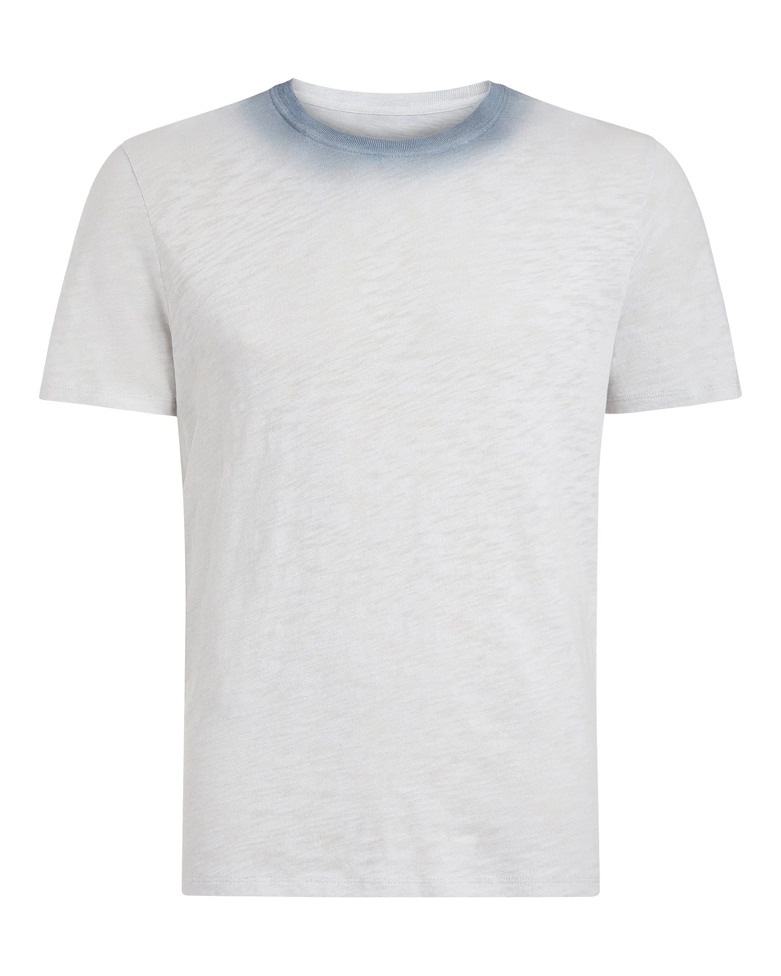 Spray Treatment Slub Jersey Short Sleeve Crew Neck Tee - Silver-Wash Navy active vibe