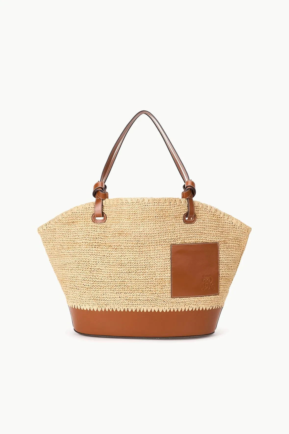 ST. REGIS SQUILLO RAFFIA TOTE | NATURAL TAN quick load