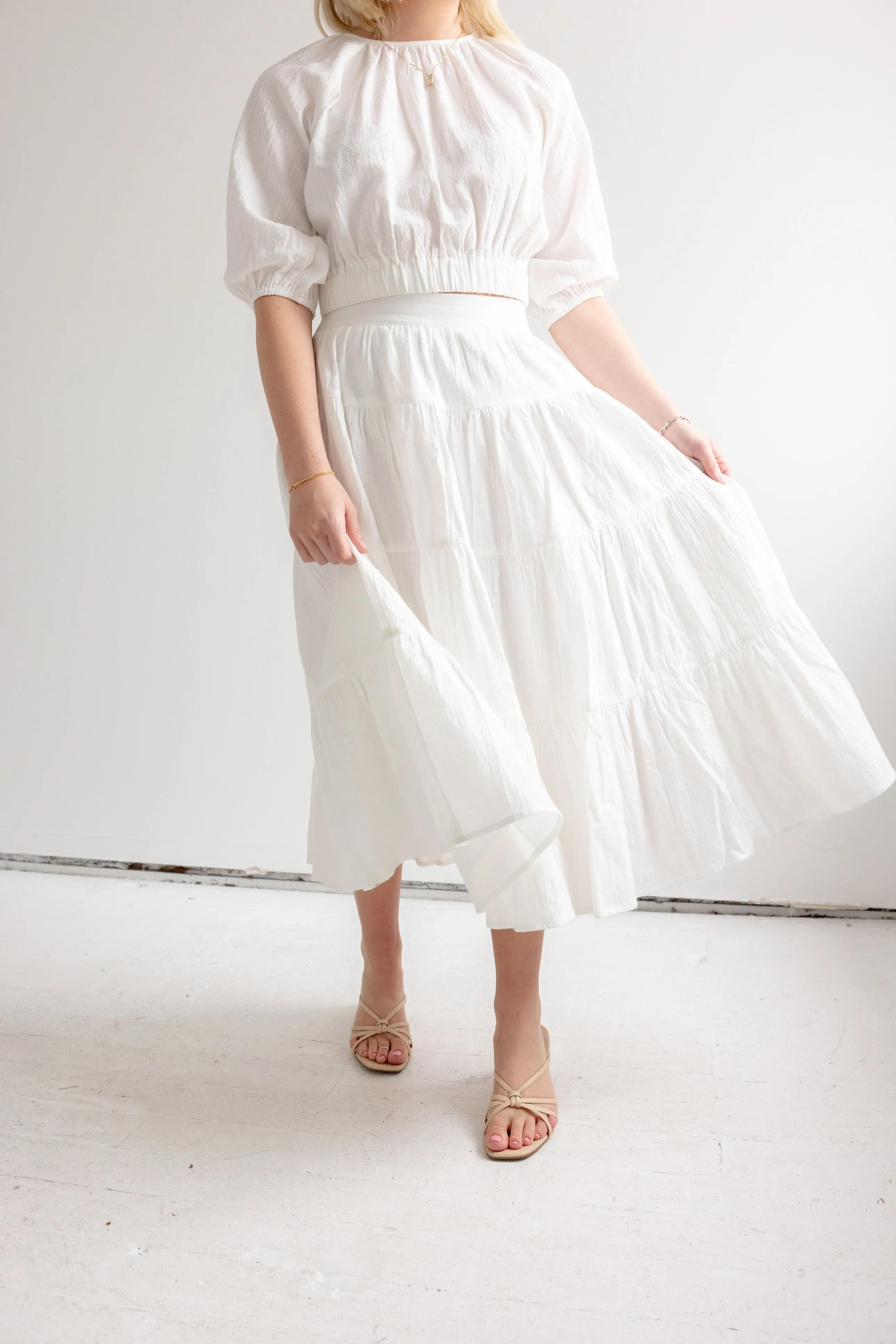 St. Tropez Skirt- White comfy feel